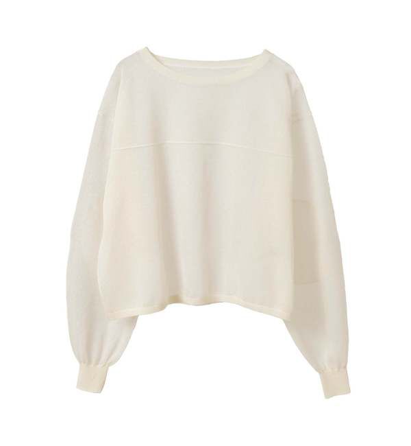 Soffitto「シアーニットオーバーサイズプルオーバー」|ニット・セーター|