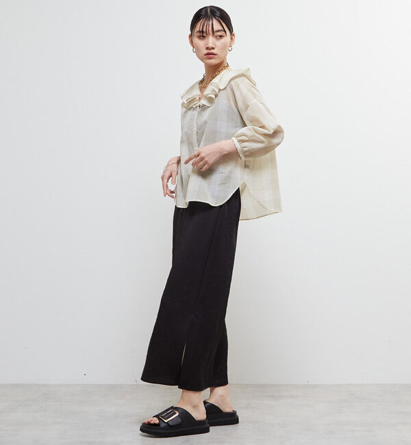 Soffitto「フリルカラーブラウス」|シャツ・ブラウス|