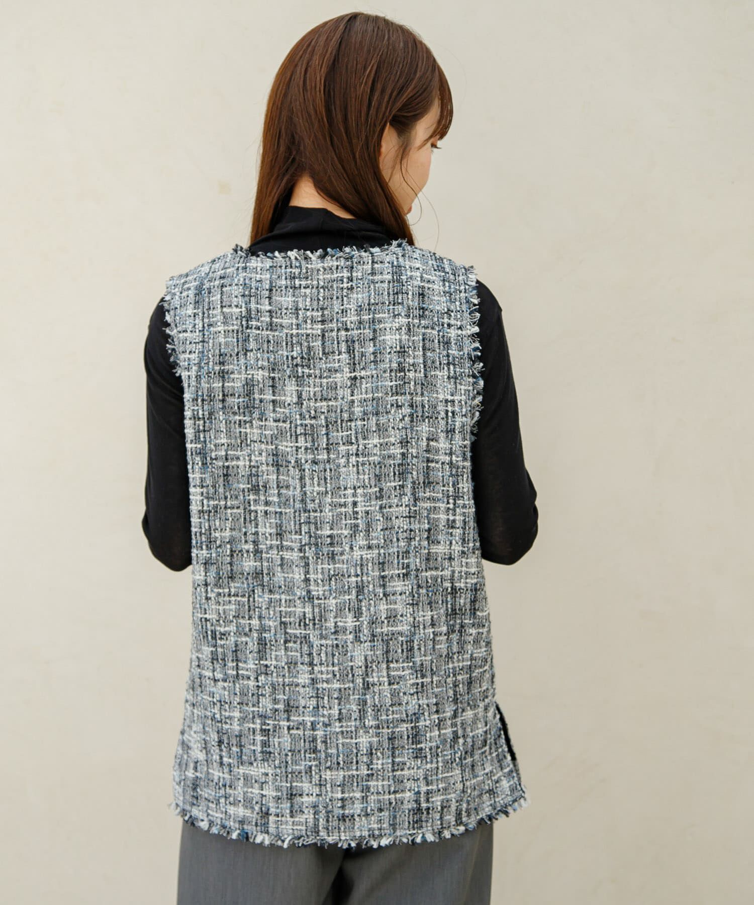 Sonny Label 「『WEB/一部店舗限定』ツイードVネックベスト」|ベスト・ジレ|