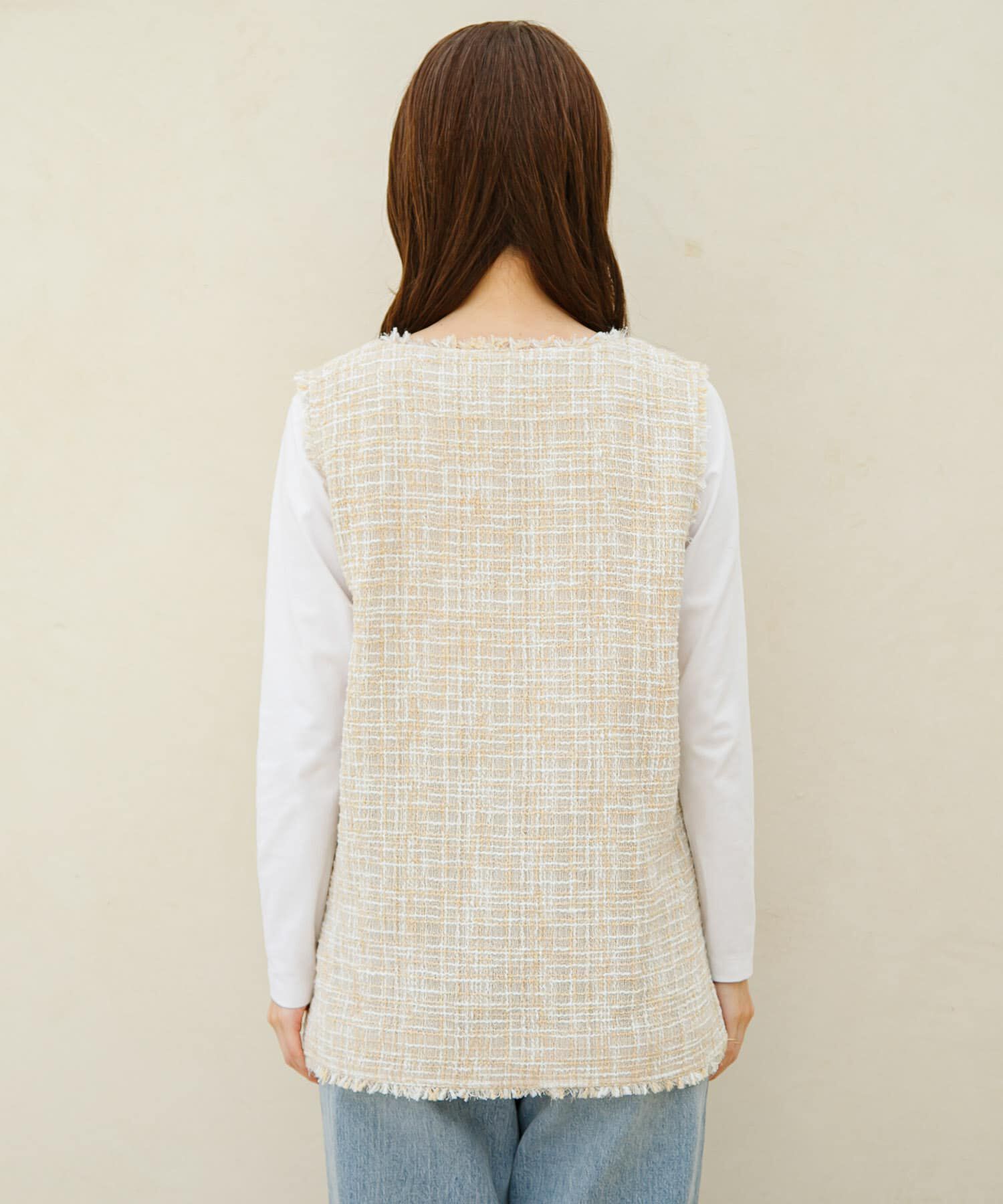 Sonny Label 「『WEB/一部店舗限定』ツイードVネックベスト」|ベスト・ジレ|