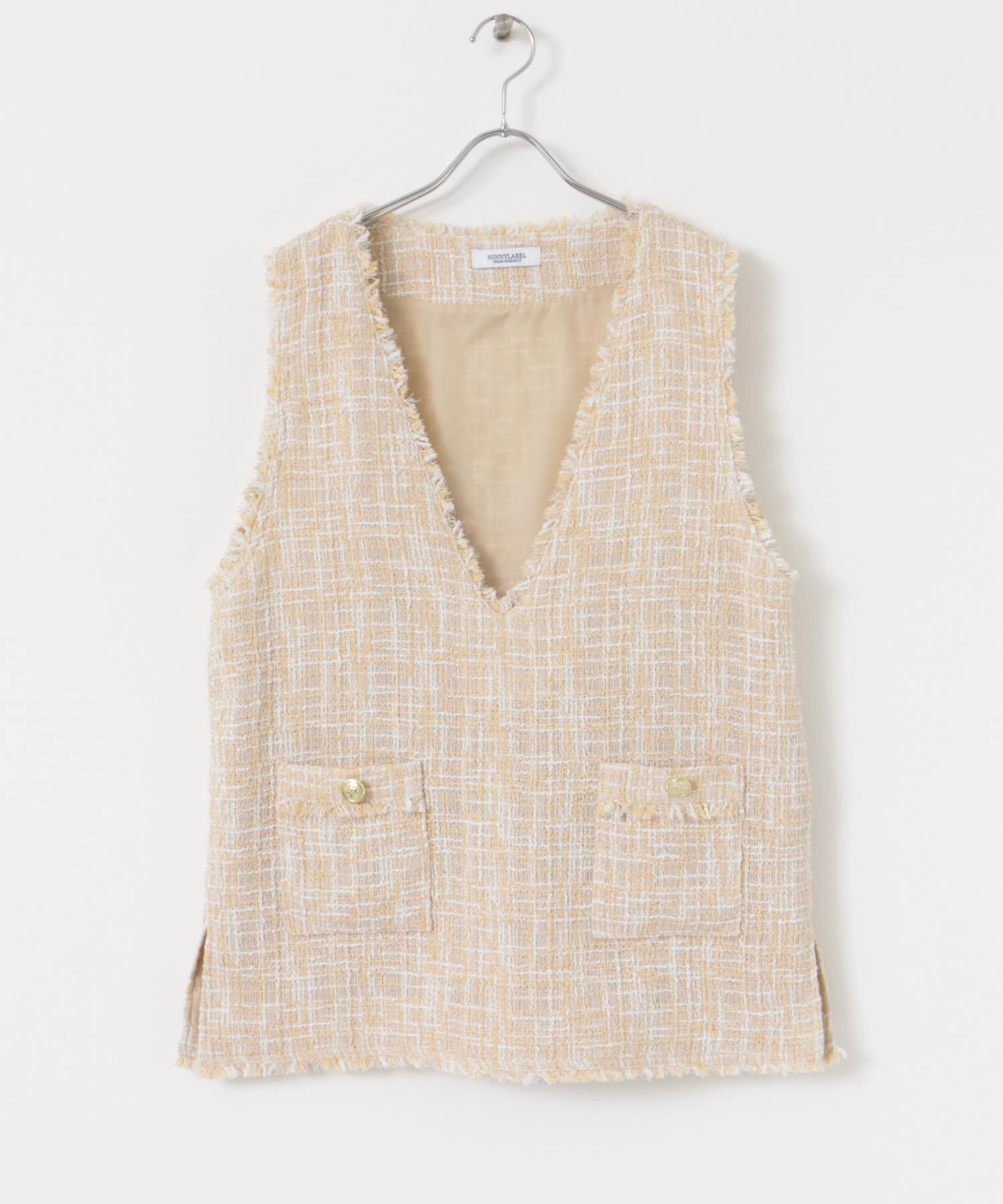 Sonny Label 「『WEB/一部店舗限定』ツイードVネックベスト」|ベスト・ジレ|