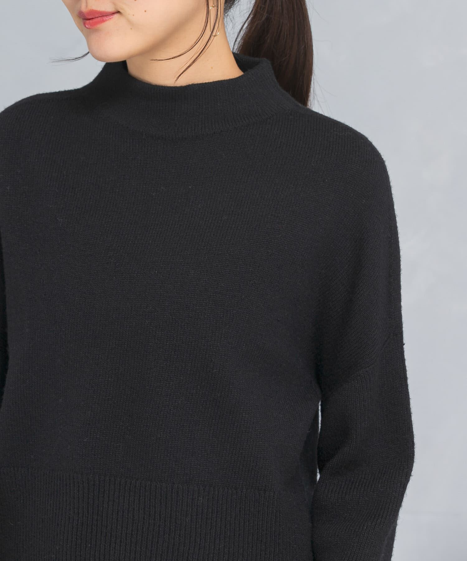 URBAN RESEARCH ROSSO「ショートハイネックホールニット」|ニット・セーター|