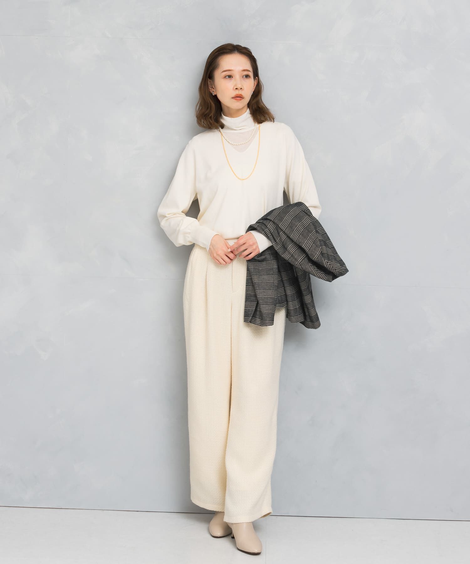 URBAN RESEARCH ROSSO「アンチピリングVネックシームレスニット」|ニット・セーター|