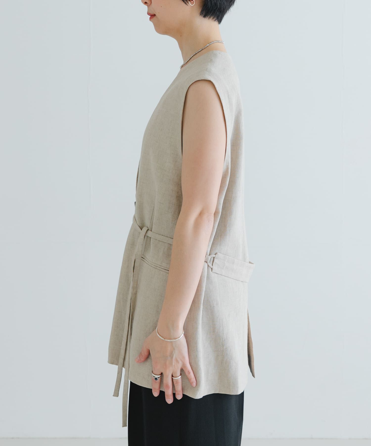 URBAN RESEARCH「ベルトデザインリネンジレ」|ベスト・ジレ|