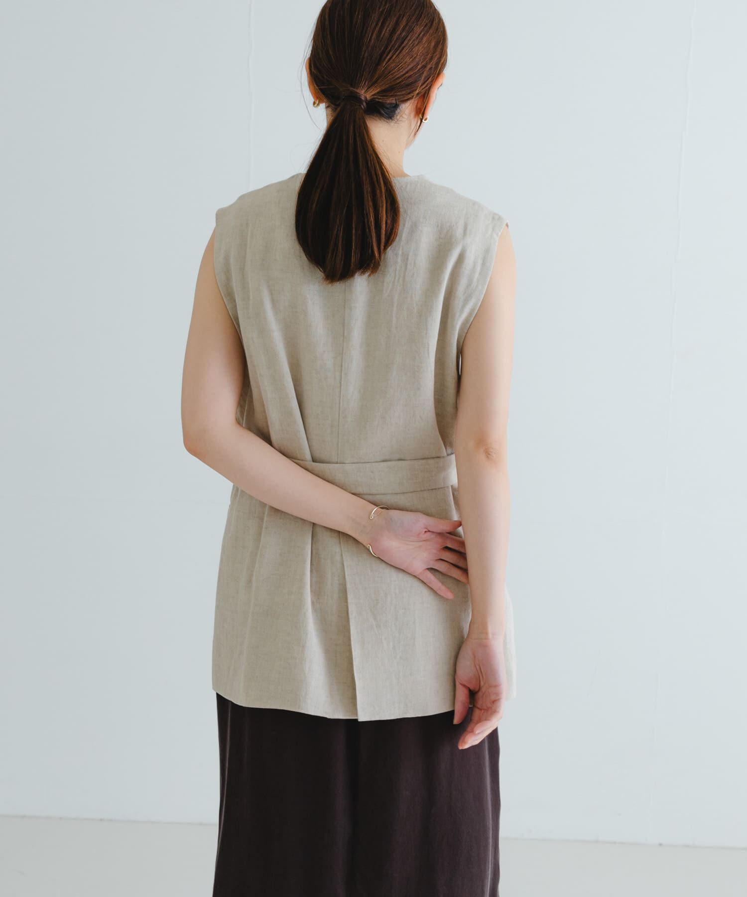 URBAN RESEARCH「ベルトデザインリネンジレ」|ベスト・ジレ|