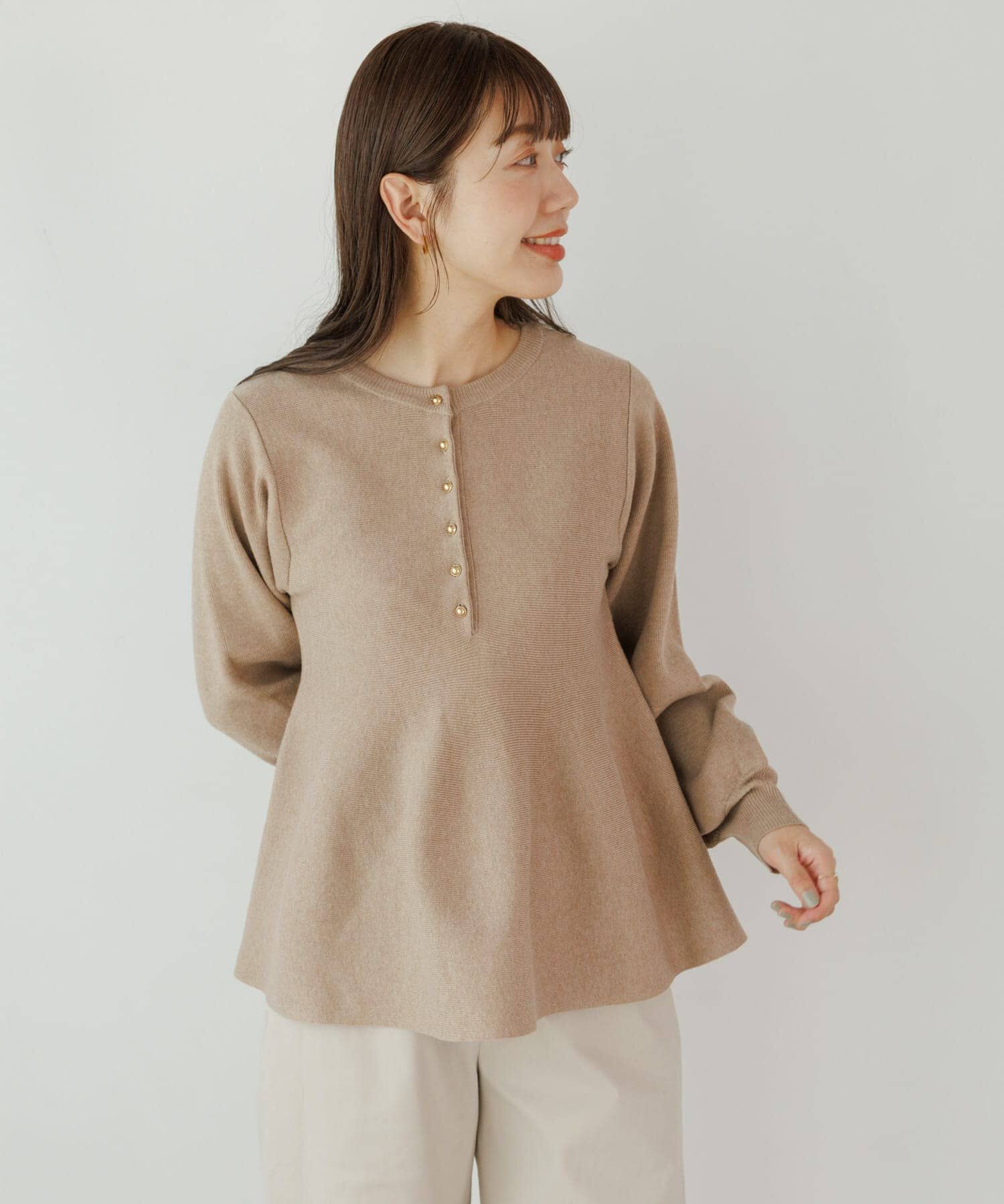 Sonny Label 「『WEB限定』2WAYペプラムニットプルオーバー」|ニット・セーター|