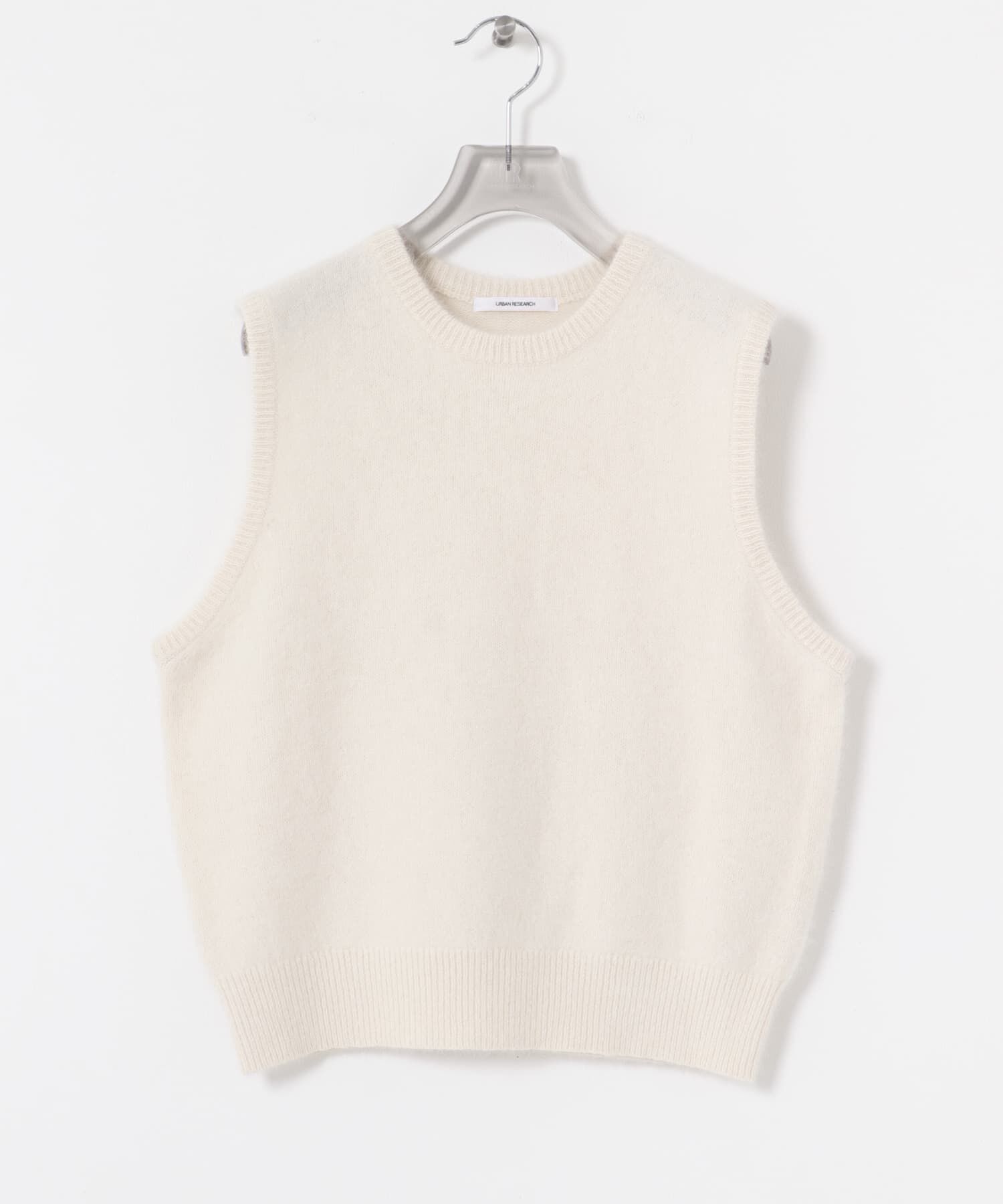 URBAN RESEARCH「FOX/CASHMEREクルーネックベスト」|ベスト・ジレ|