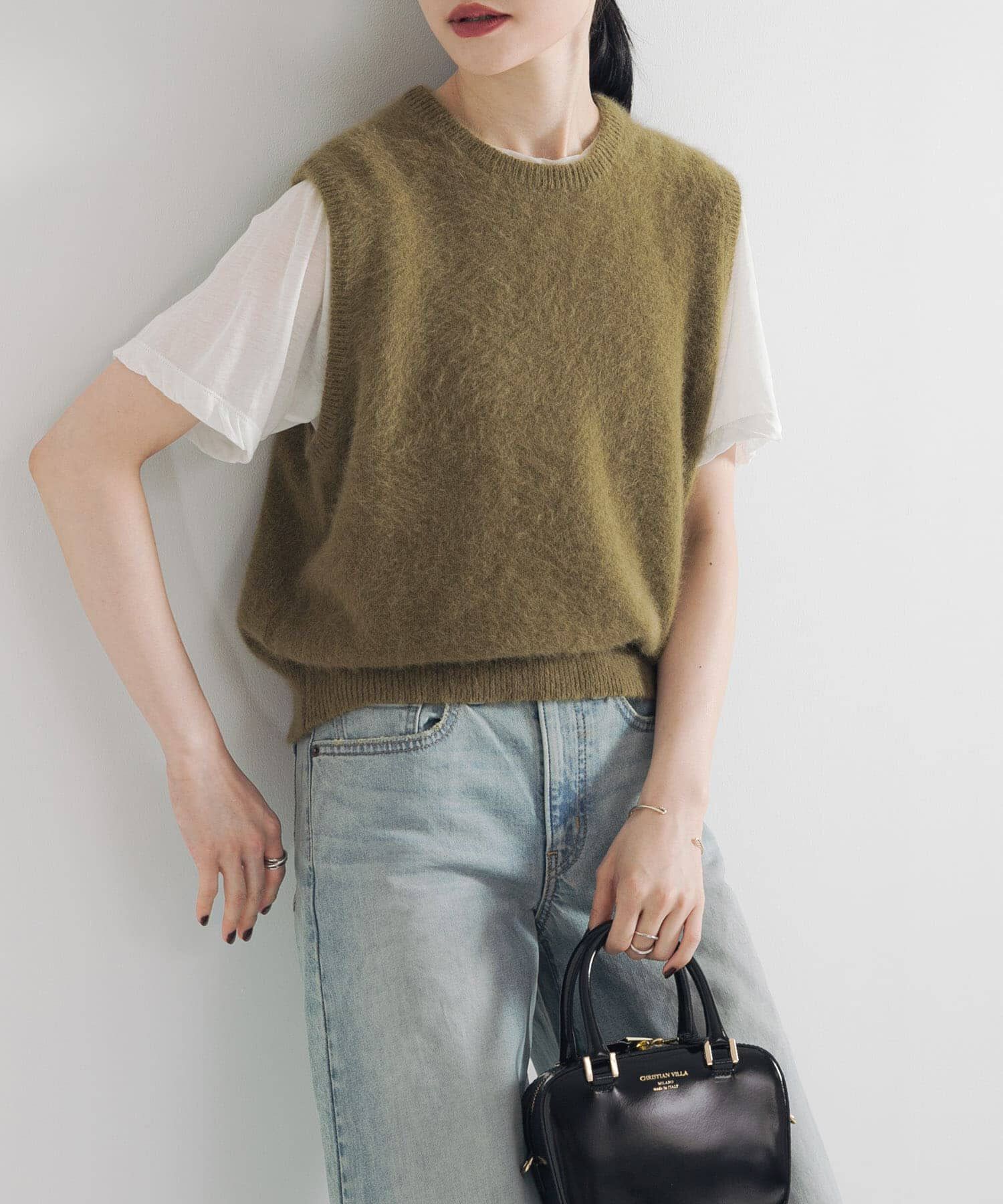 URBAN RESEARCH「FOX/CASHMEREクルーネックベスト」|ベスト・ジレ|