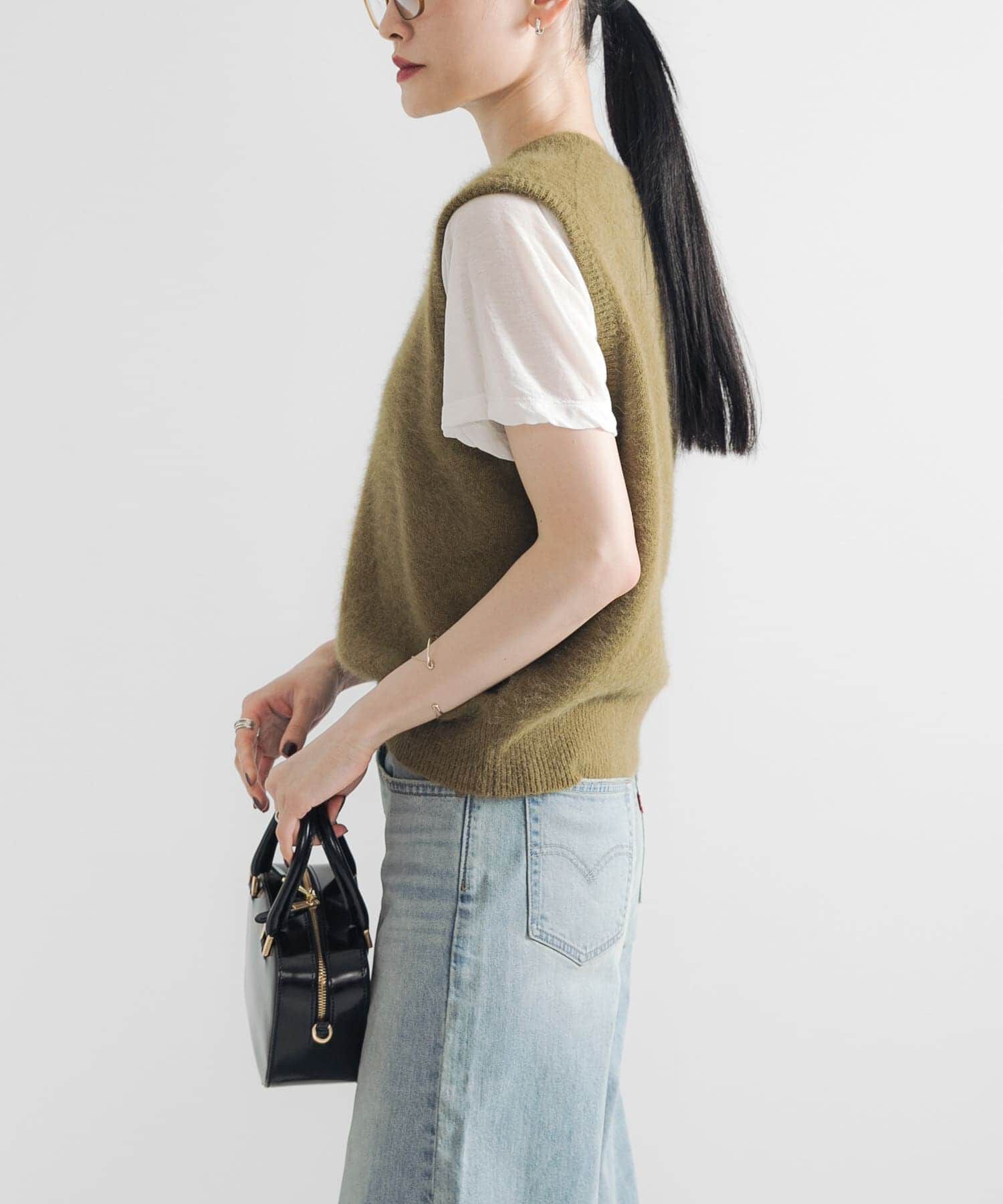 URBAN RESEARCH「FOX/CASHMEREクルーネックベスト」|ベスト・ジレ|