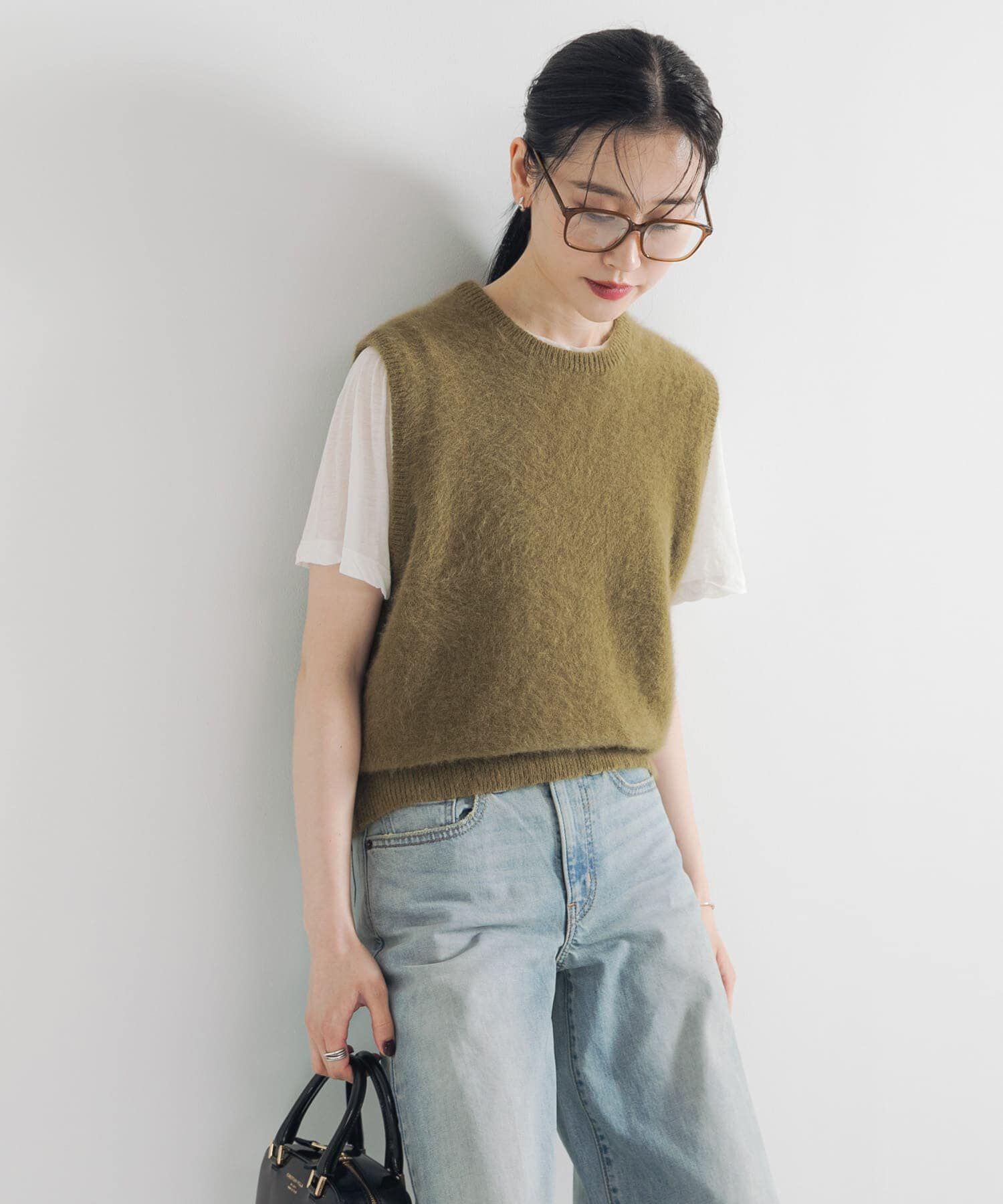 URBAN RESEARCH「FOX/CASHMEREクルーネックベスト」|ベスト・ジレ|