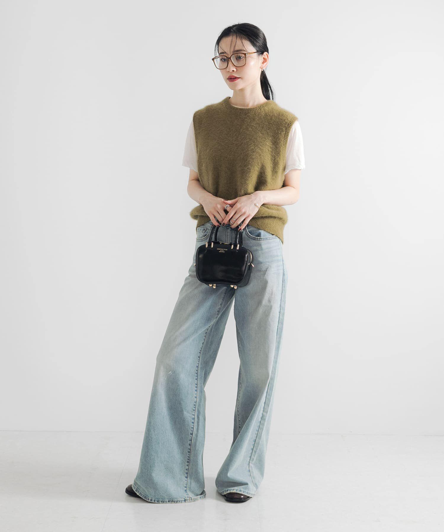 URBAN RESEARCH「FOX/CASHMEREクルーネックベスト」|ベスト・ジレ|