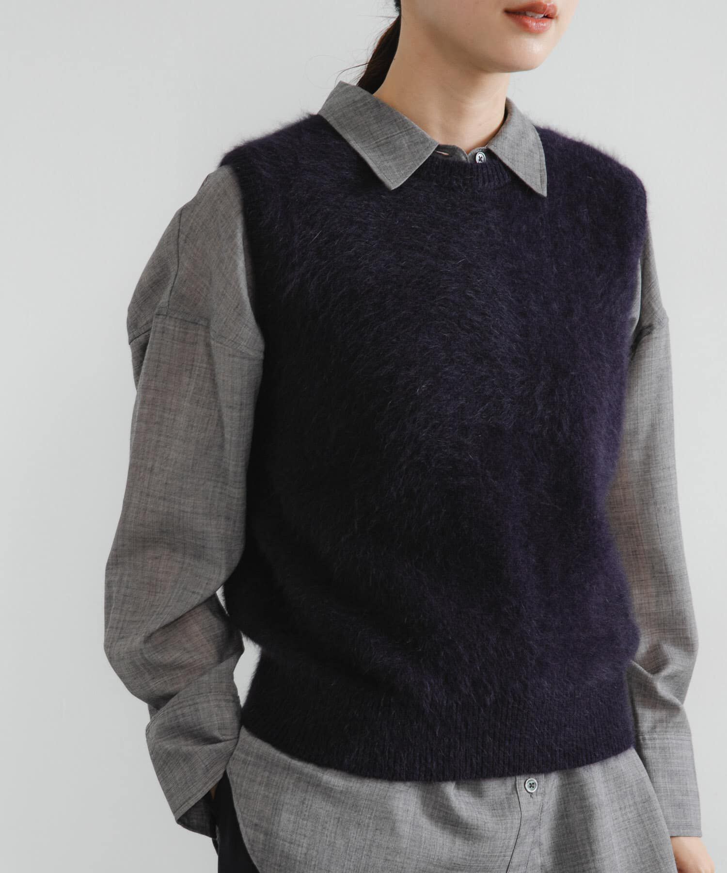 URBAN RESEARCH「FOX/CASHMEREクルーネックベスト」|ベスト・ジレ|
