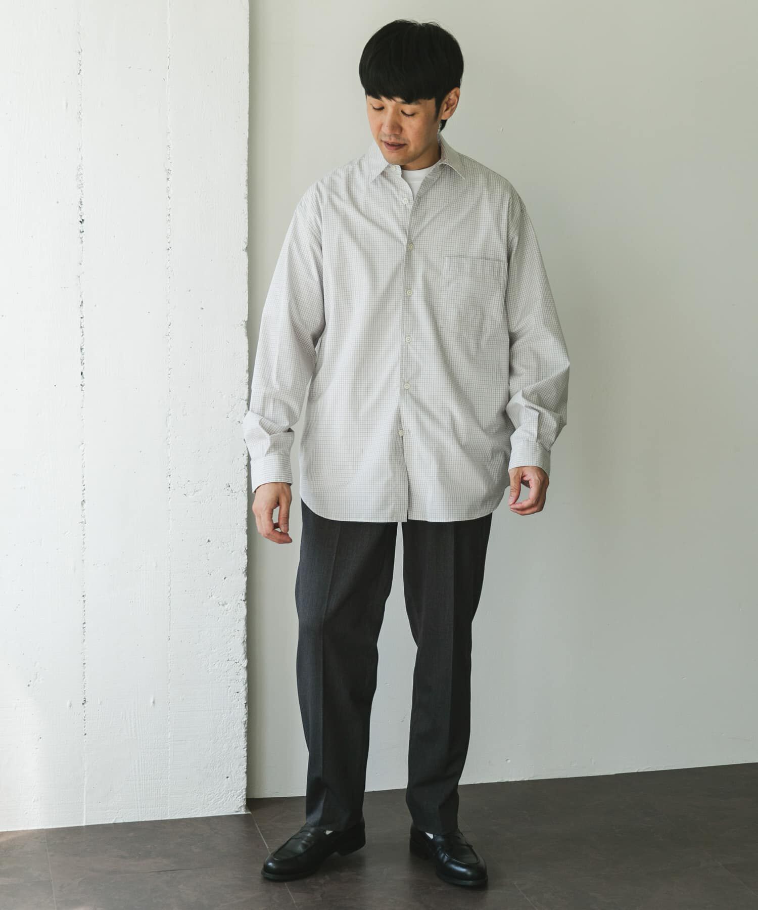 URBAN RESEARCH DOORS「TCブロードレギュラーカラーロングスリーブシャツ」|シャツ・ブラウス|