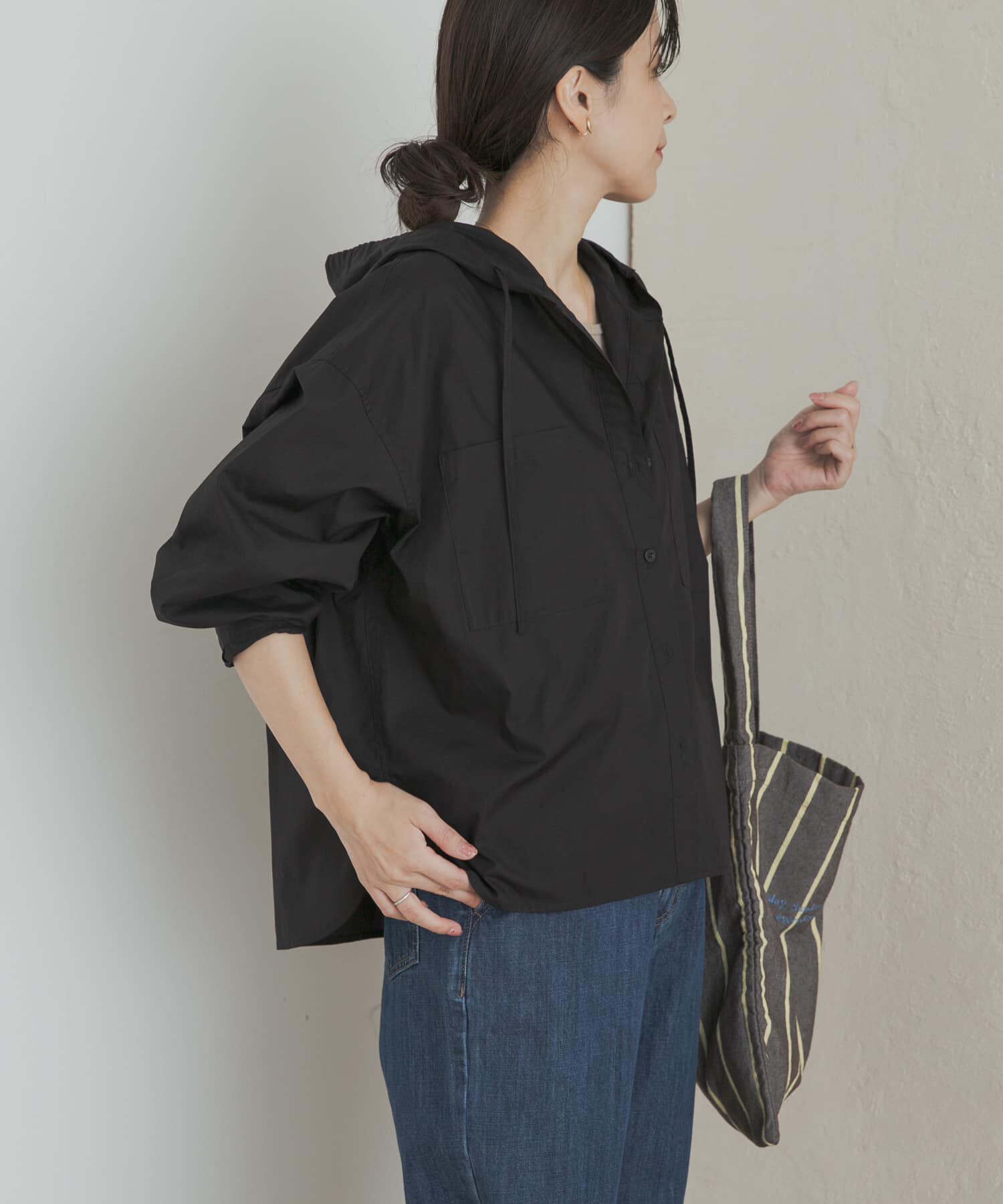 URBAN RESEARCH DOORS「フーディーシャツ」|シャツ・ブラウス|