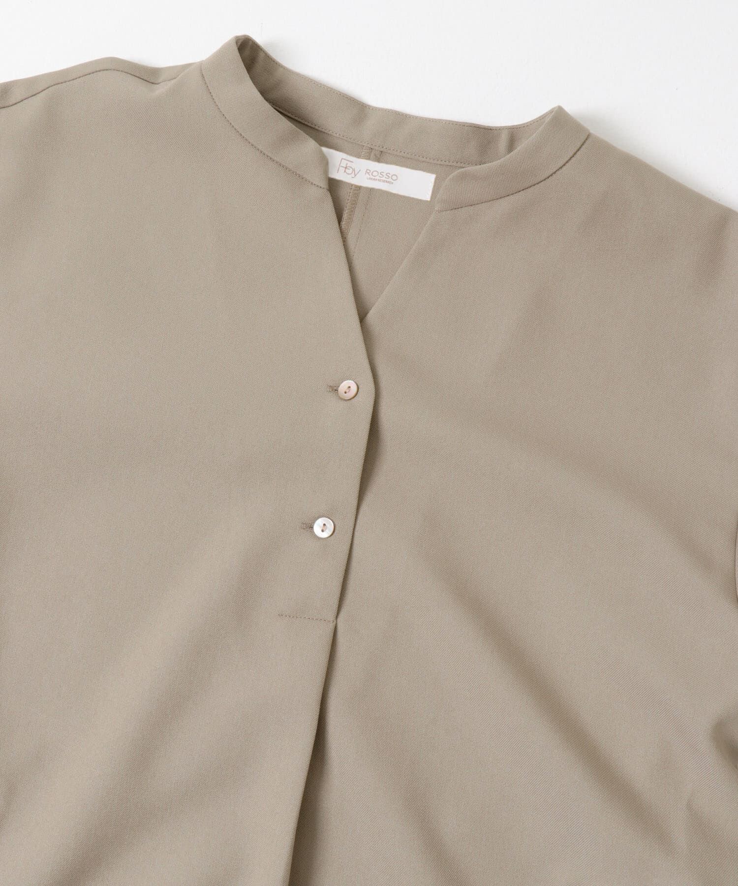 URBAN RESEARCH ROSSO「『UR TECH SMOOTHLUXE』F by ROSSO　サイドペプラムブラウス」|シャツ・ブラウス|