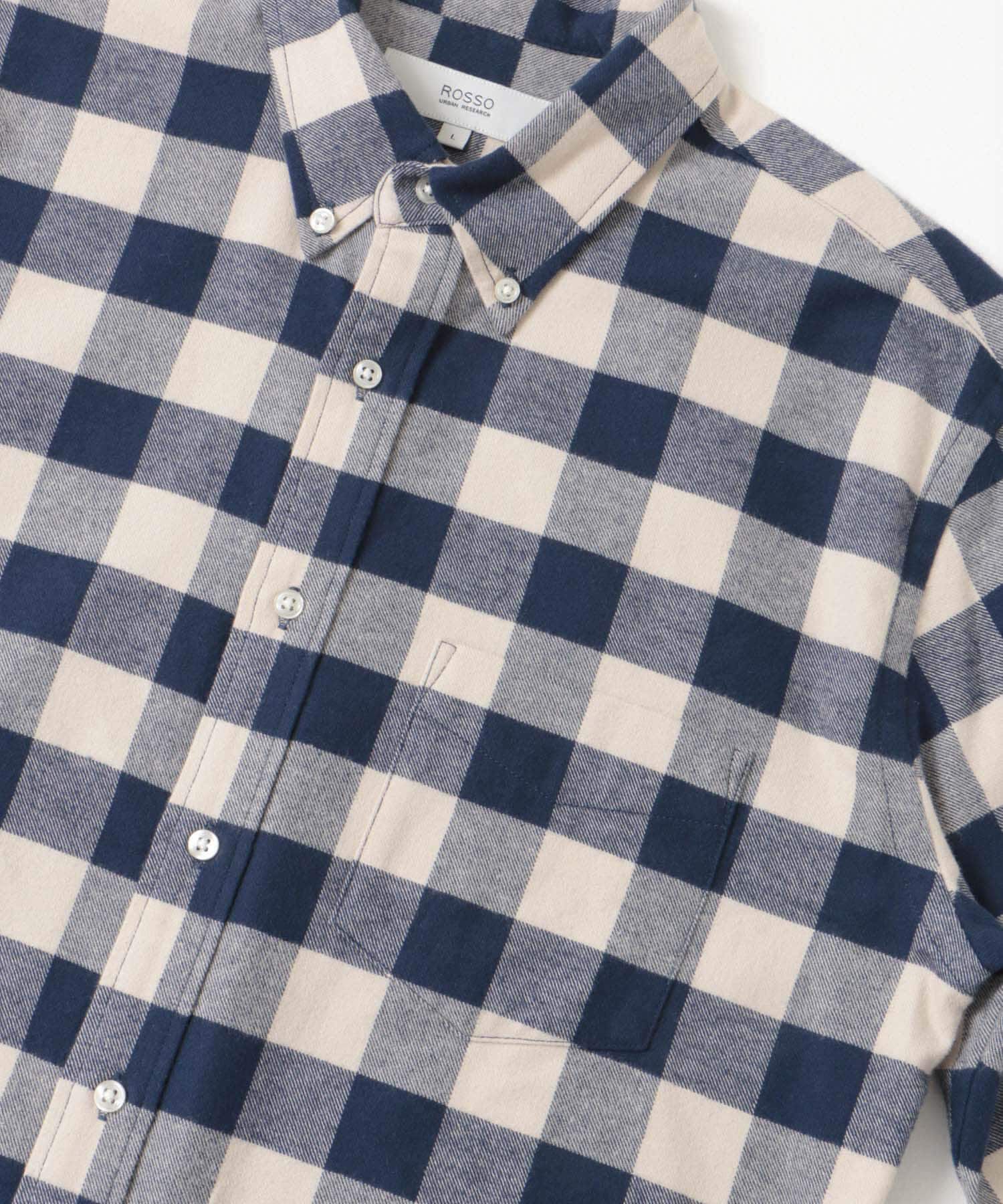 URBAN RESEARCH ROSSO「『抗菌 / 防臭』『XXLサイズあり』ハイパフォーマンスフランネルシャツ」|シャツ・ブラウス|