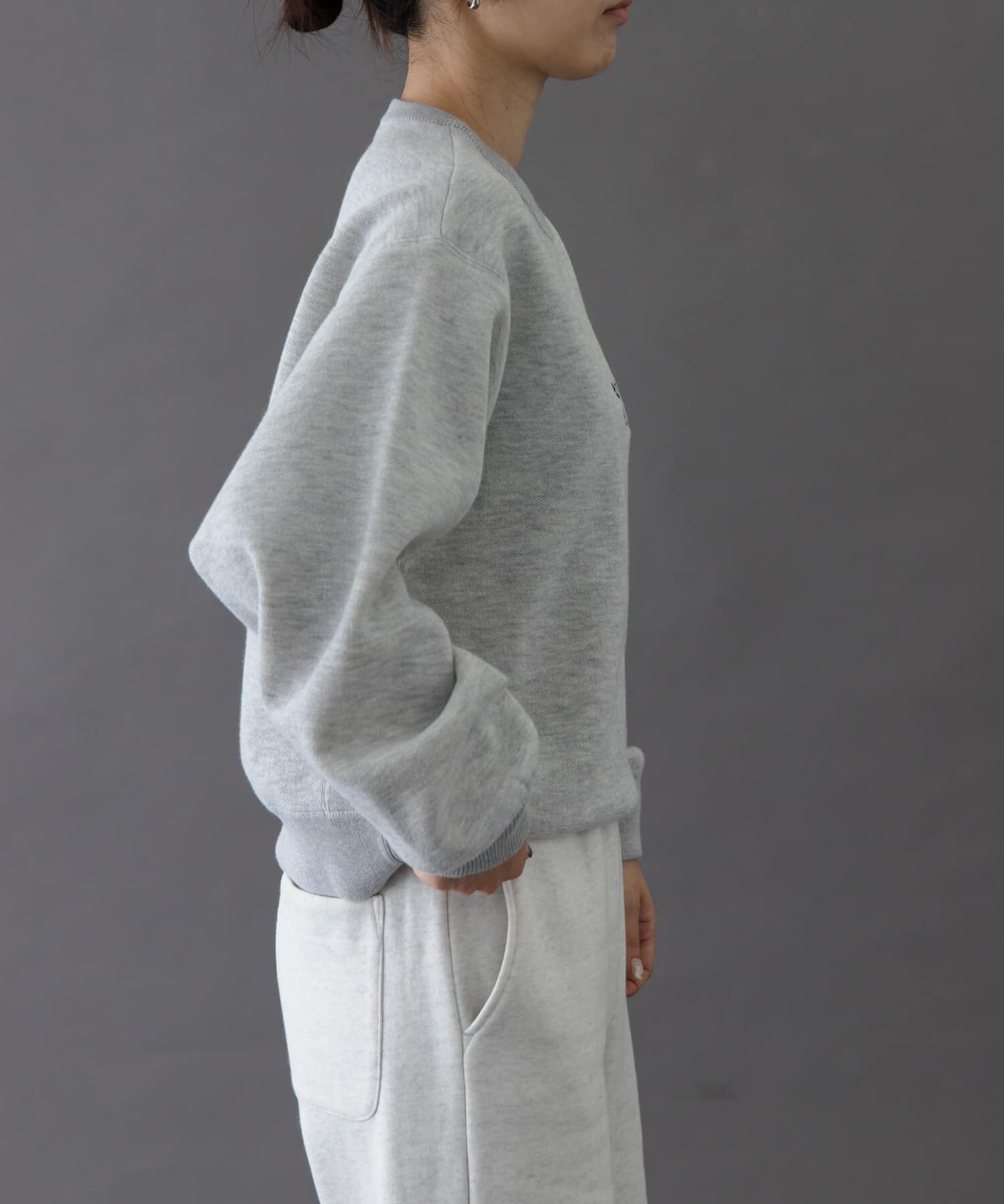 URBAN RESEARCH DOORS「FORK&SPOON　エンブロイダリーロゴニットプルオーバー」|ニット・セーター|