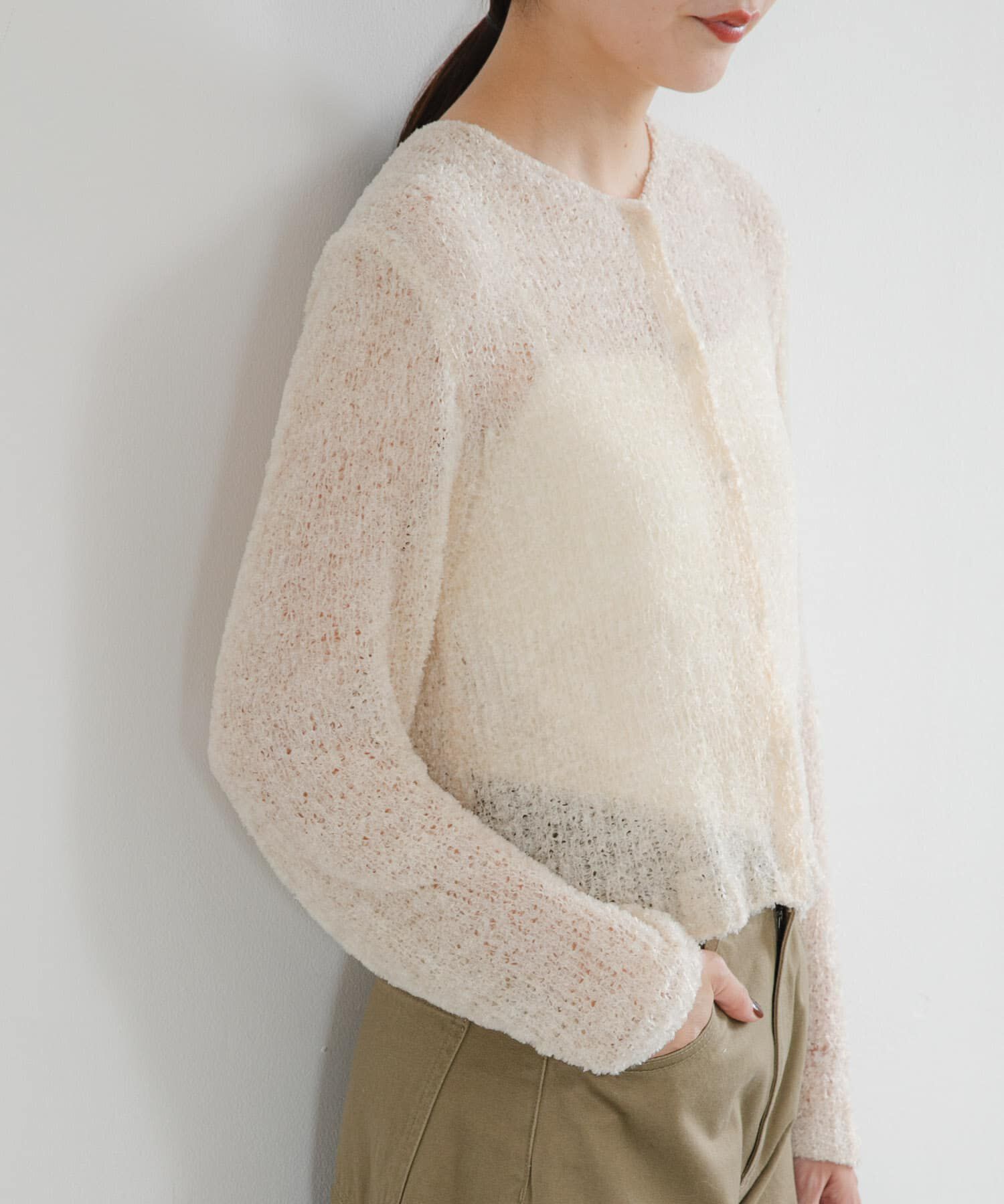 URBAN RESEARCH「シアーモールショート丈カーディガン」|カーディガン|