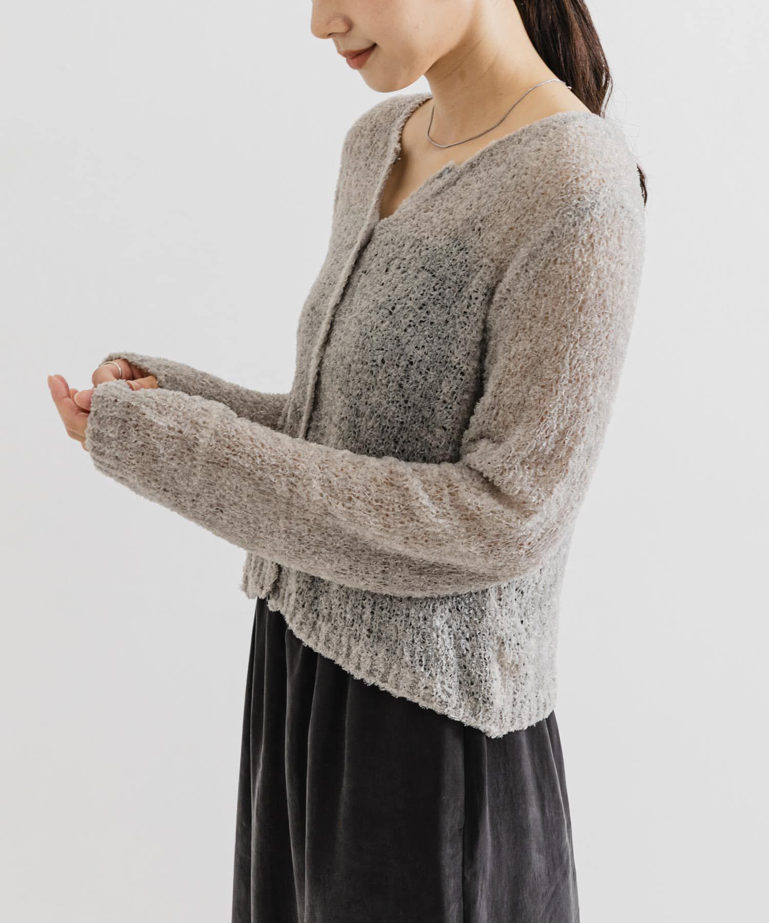 URBAN RESEARCH「シアーモールショート丈カーディガン」|カーディガン|