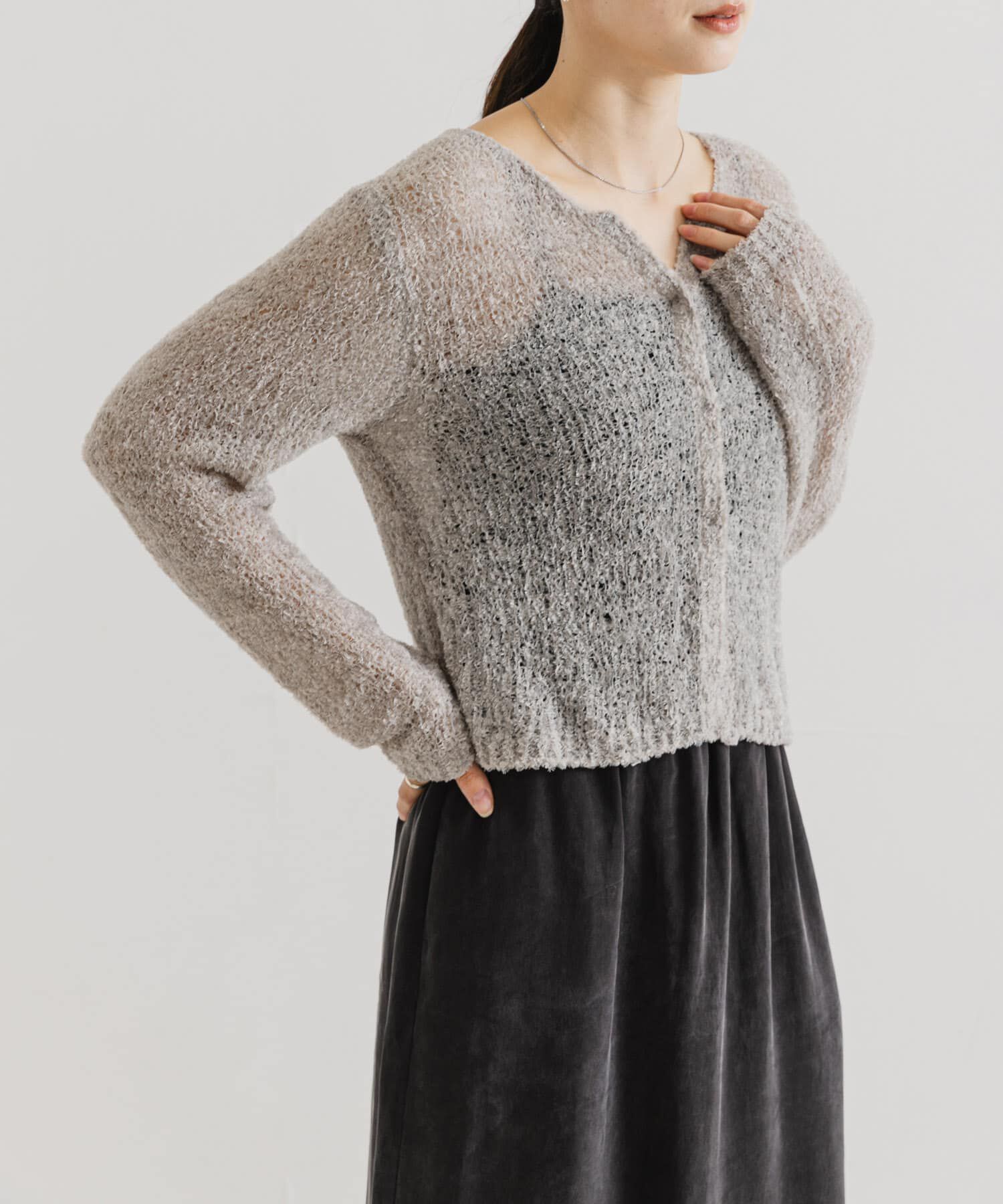 URBAN RESEARCH「シアーモールショート丈カーディガン」|カーディガン|