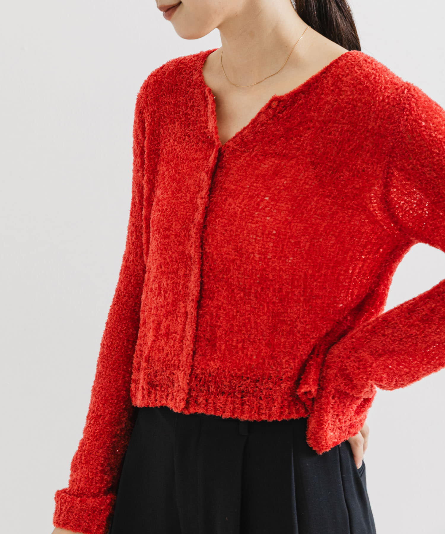 URBAN RESEARCH「シアーモールショート丈カーディガン」|カーディガン|