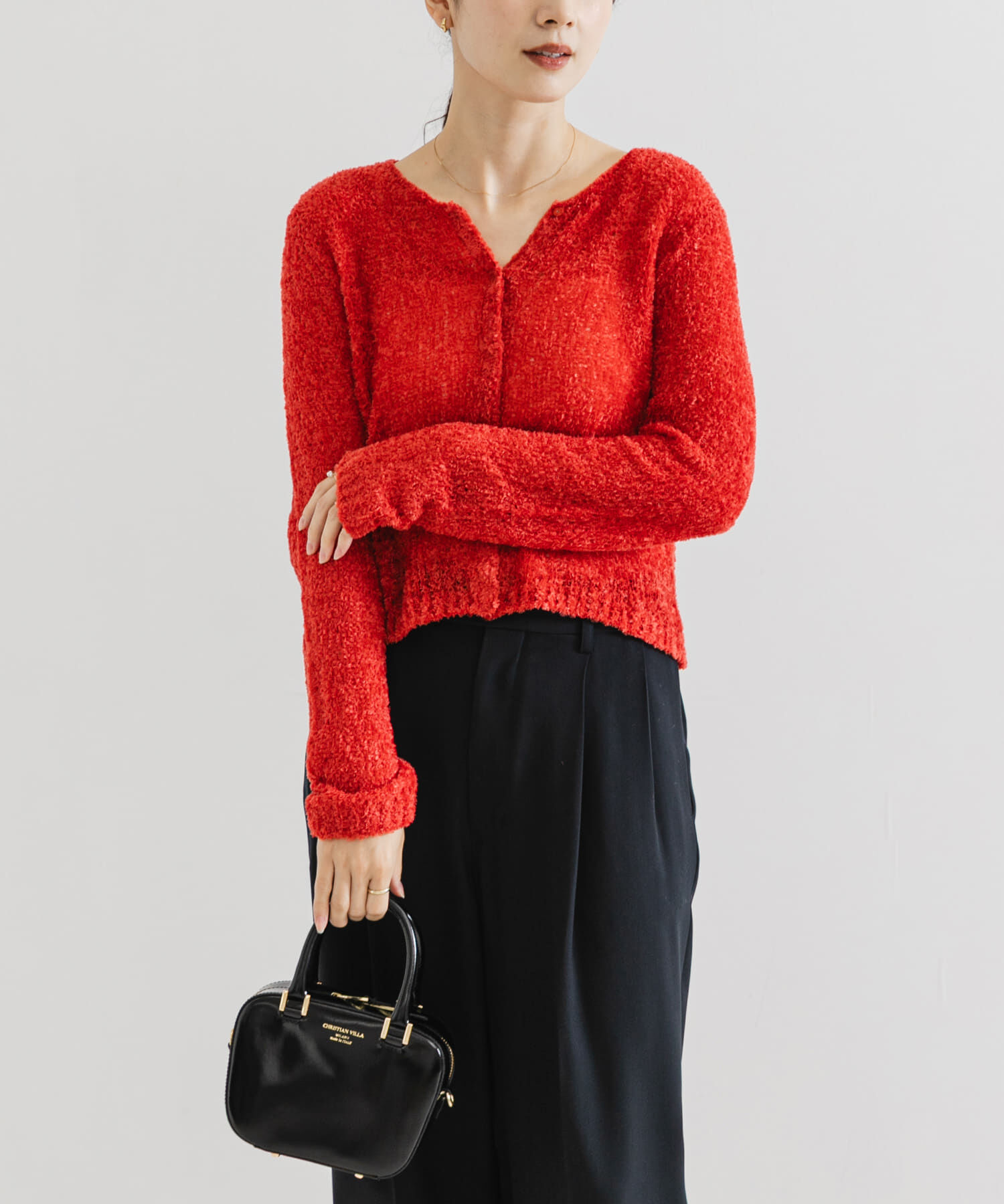 URBAN RESEARCH「シアーモールショート丈カーディガン」|カーディガン|