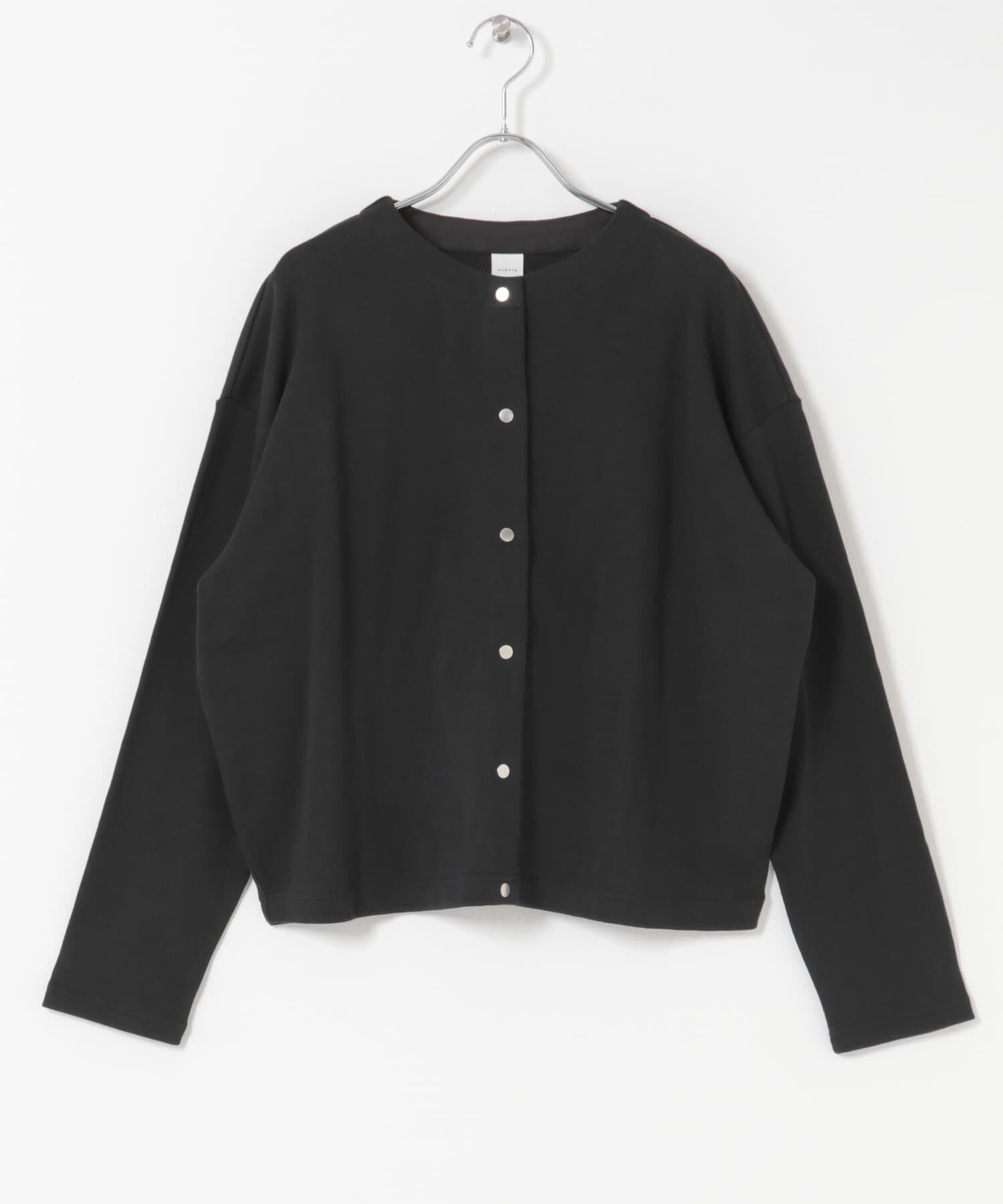 かぐれ「コットンフライススナップカーディガン」|カーディガン|