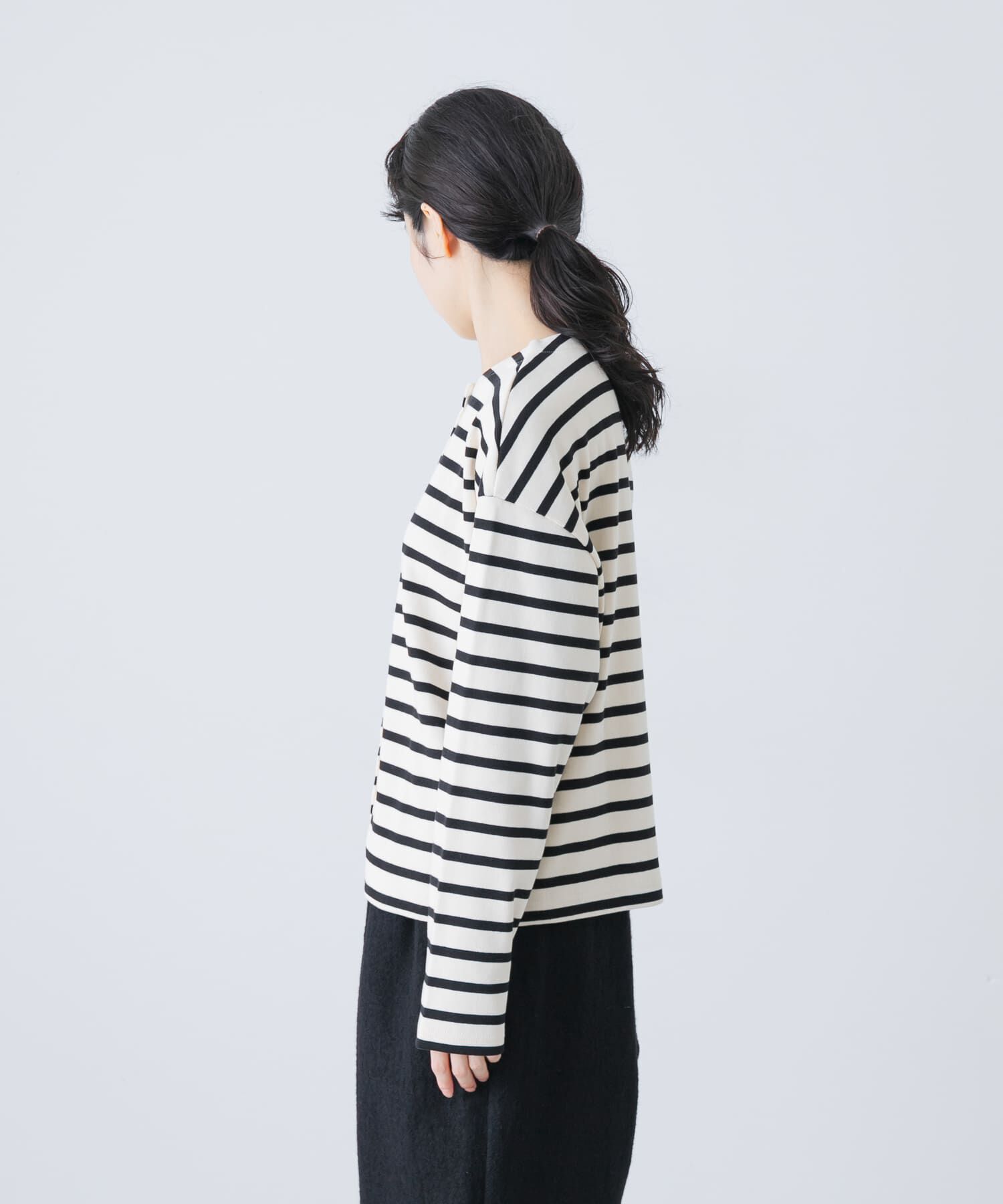 かぐれ「コットンフライススナップカーディガン」|カーディガン|