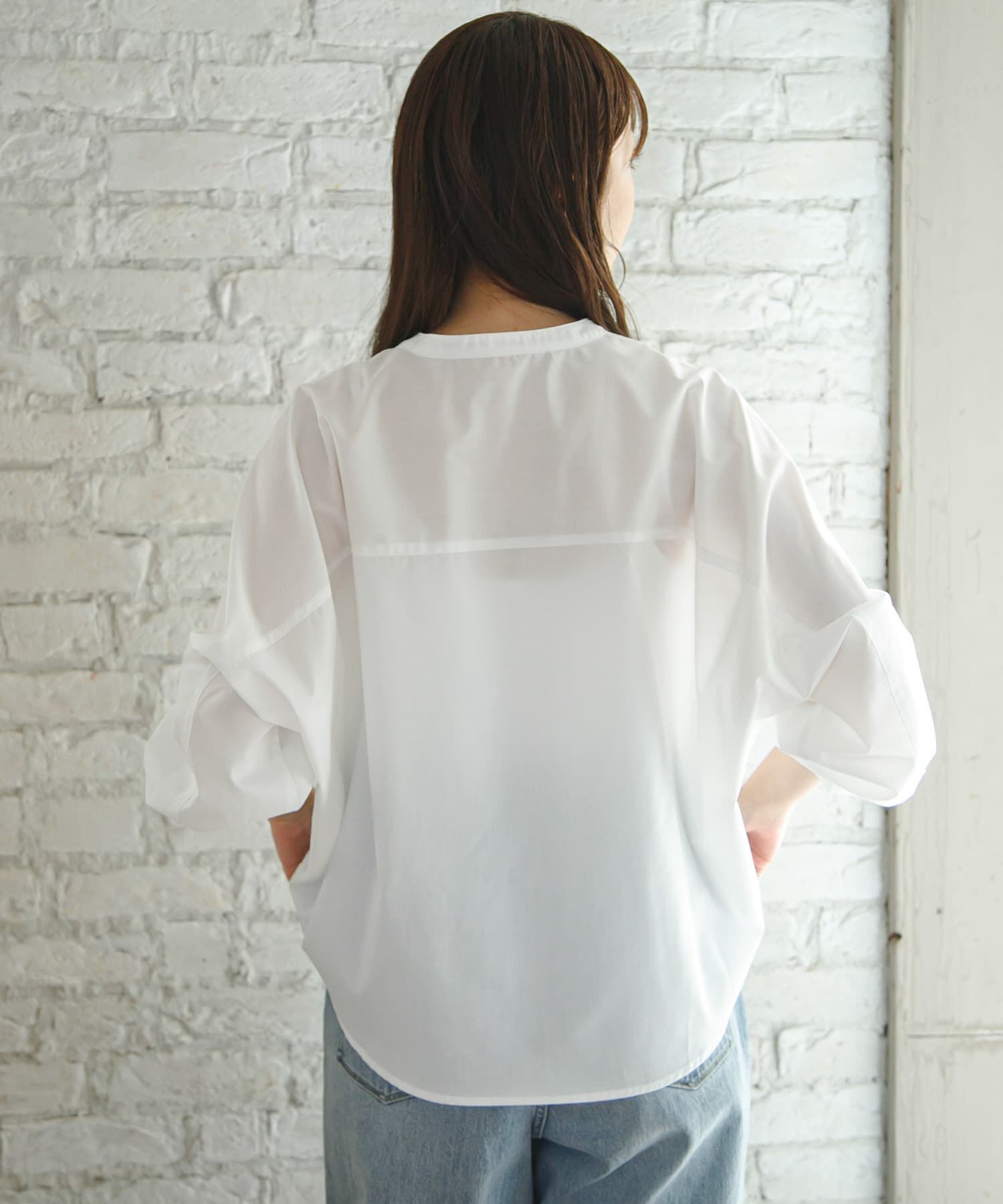 Sonny Label 「『WEB限定』フロントタックバンドカラーシャツ」|シャツ・ブラウス|