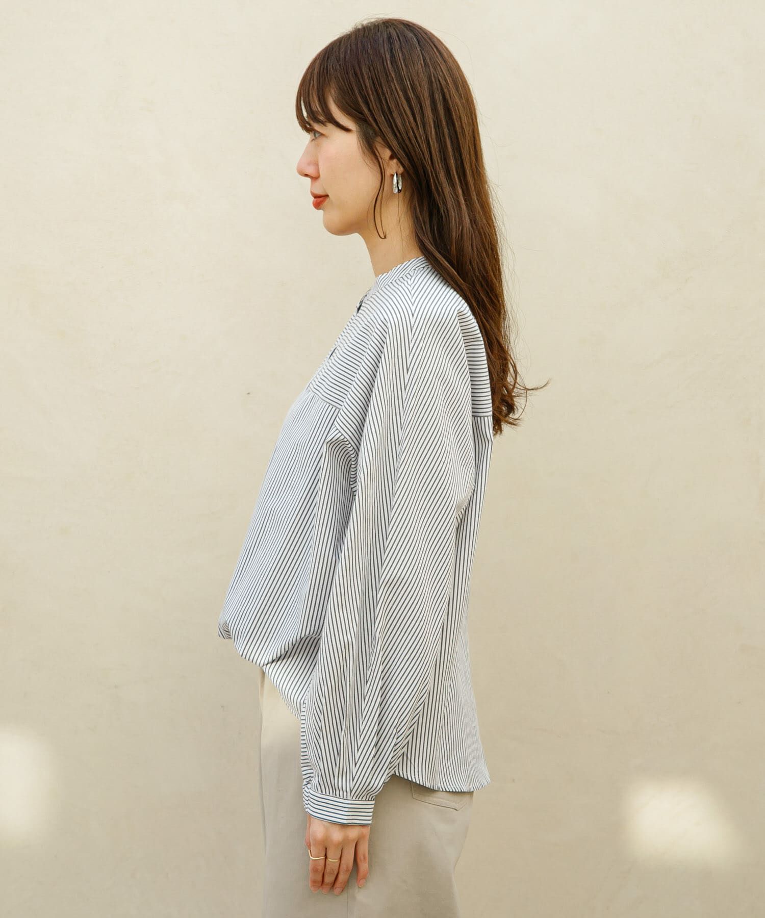 Sonny Label 「『WEB限定』フロントタックバンドカラーシャツ」|シャツ・ブラウス|