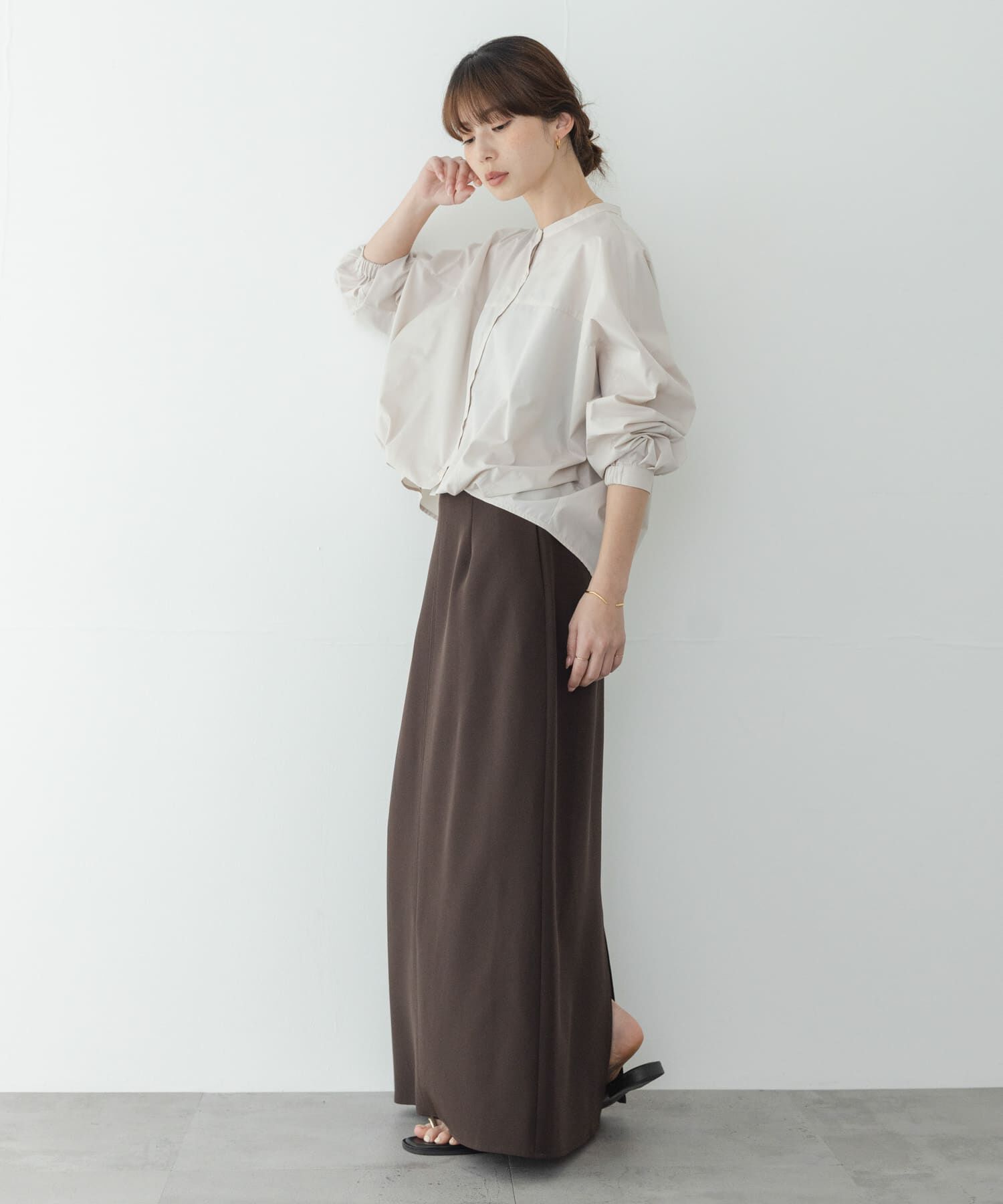 Sonny Label 「『WEB限定』フロントタックバンドカラーシャツ」|シャツ・ブラウス|