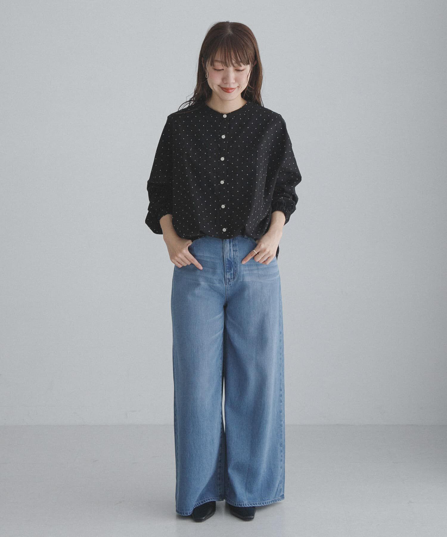 Sonny Label 「『WEB限定』フロントタックバンドカラーシャツ」|シャツ・ブラウス|