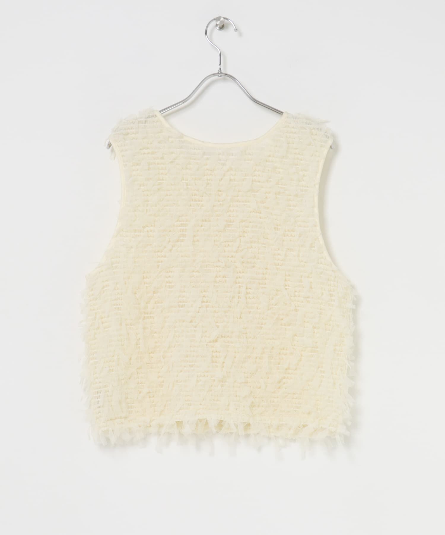  「チュールフリンジトップス」|ベスト・ジレ|