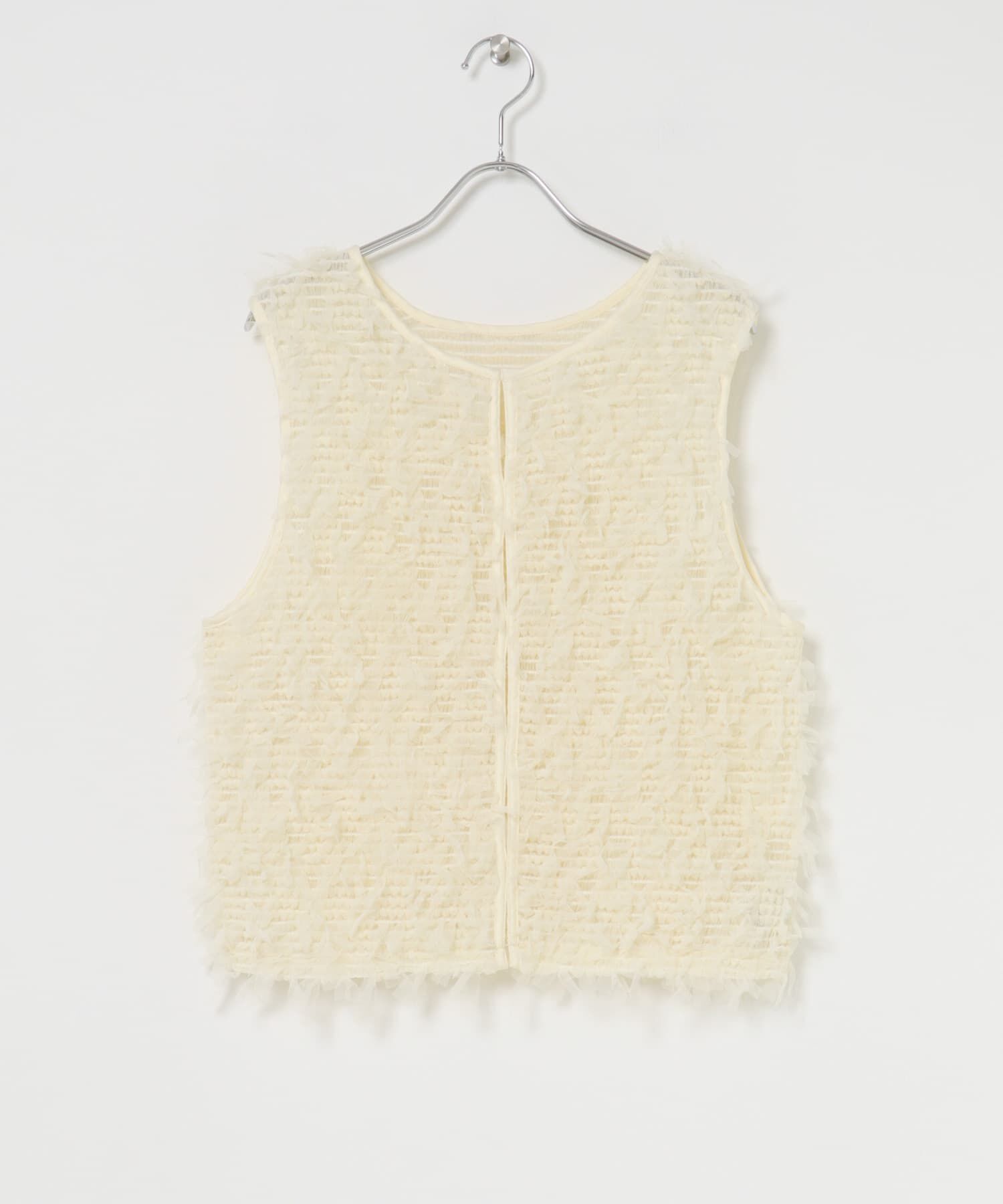  「チュールフリンジトップス」|ベスト・ジレ|