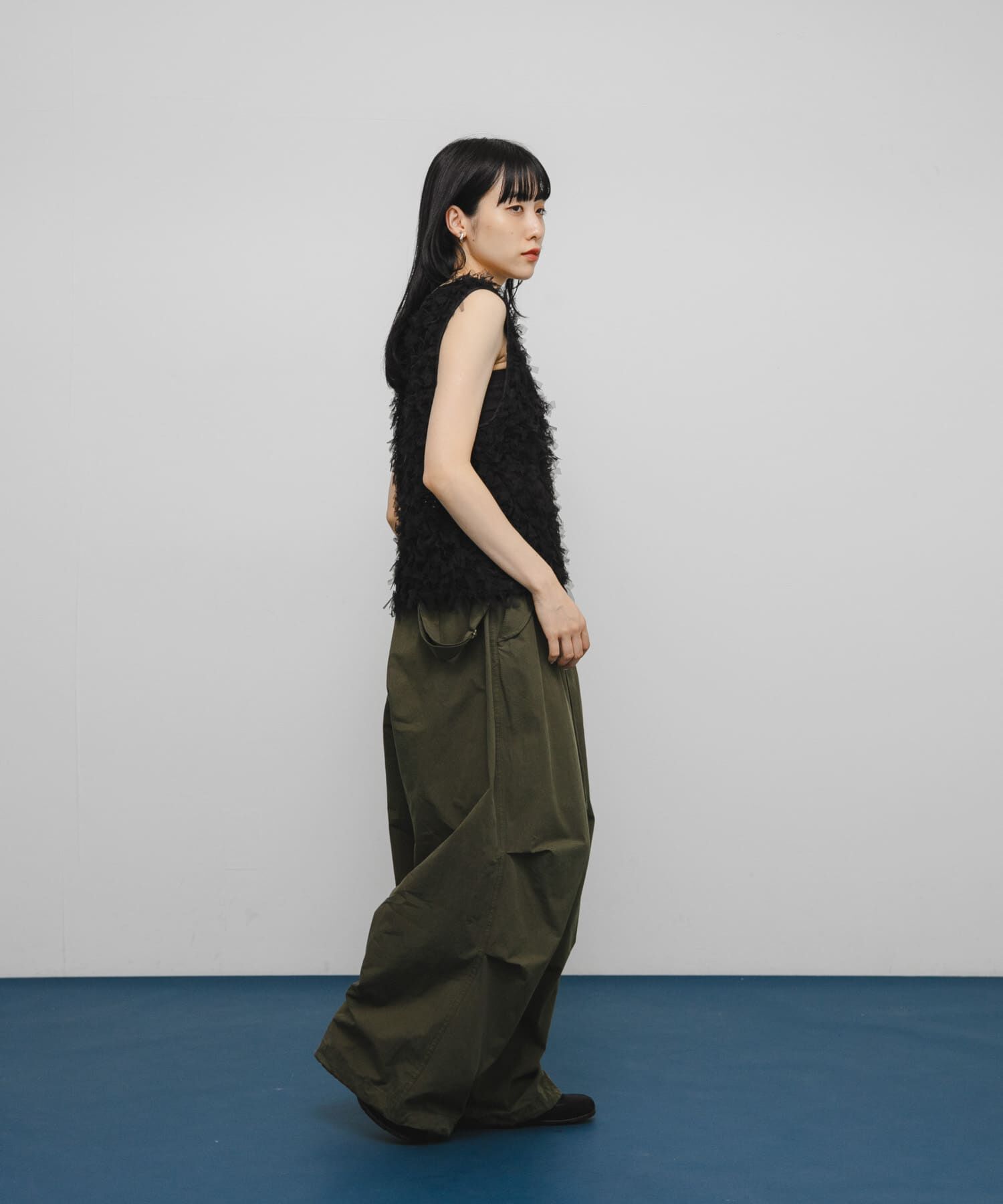  「チュールフリンジトップス」|ベスト・ジレ|