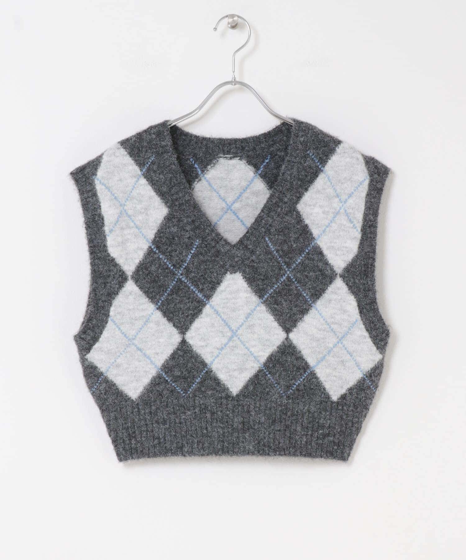  「アーガイルニットベスト」|ベスト・ジレ|