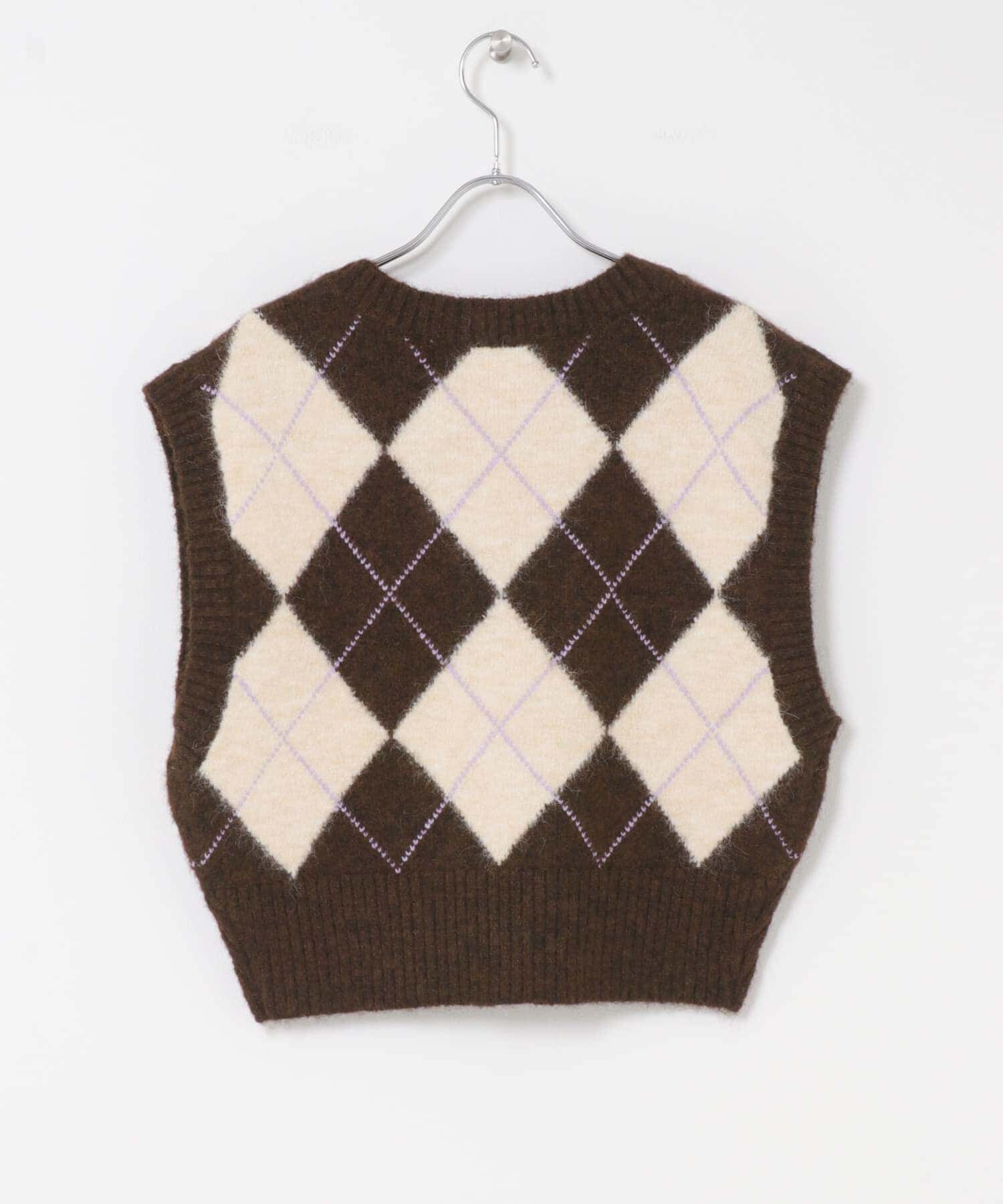  「アーガイルニットベスト」|ベスト・ジレ|