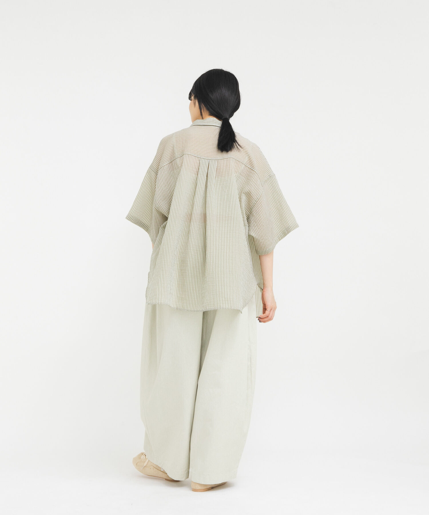  「シアーストライプBIGシャツ」|シャツ・ブラウス|