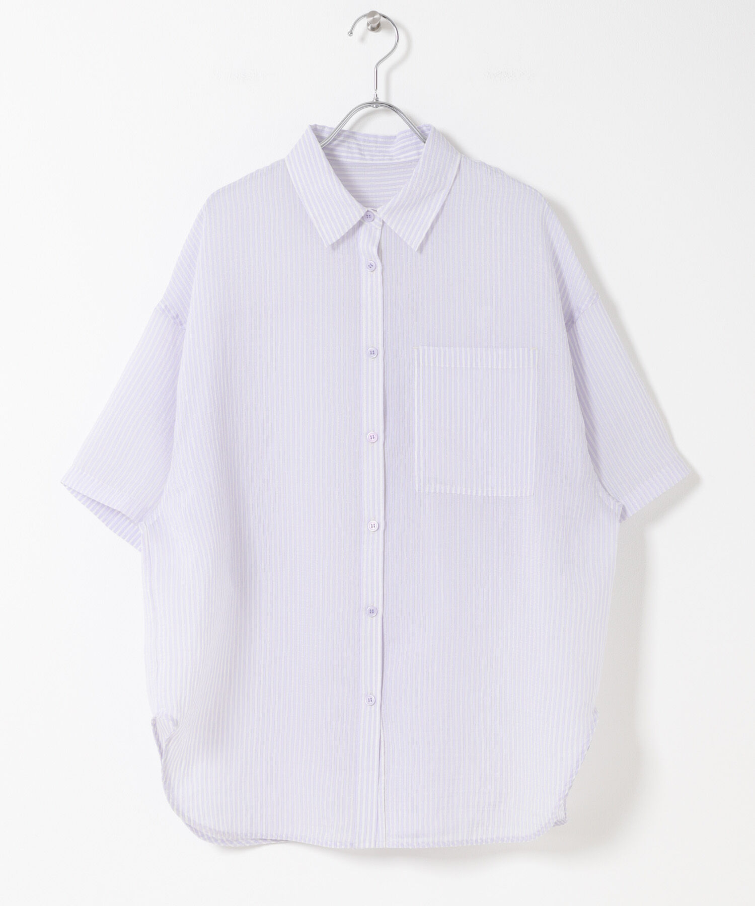 「シアーストライプBIGシャツ」|シャツ・ブラウス|
