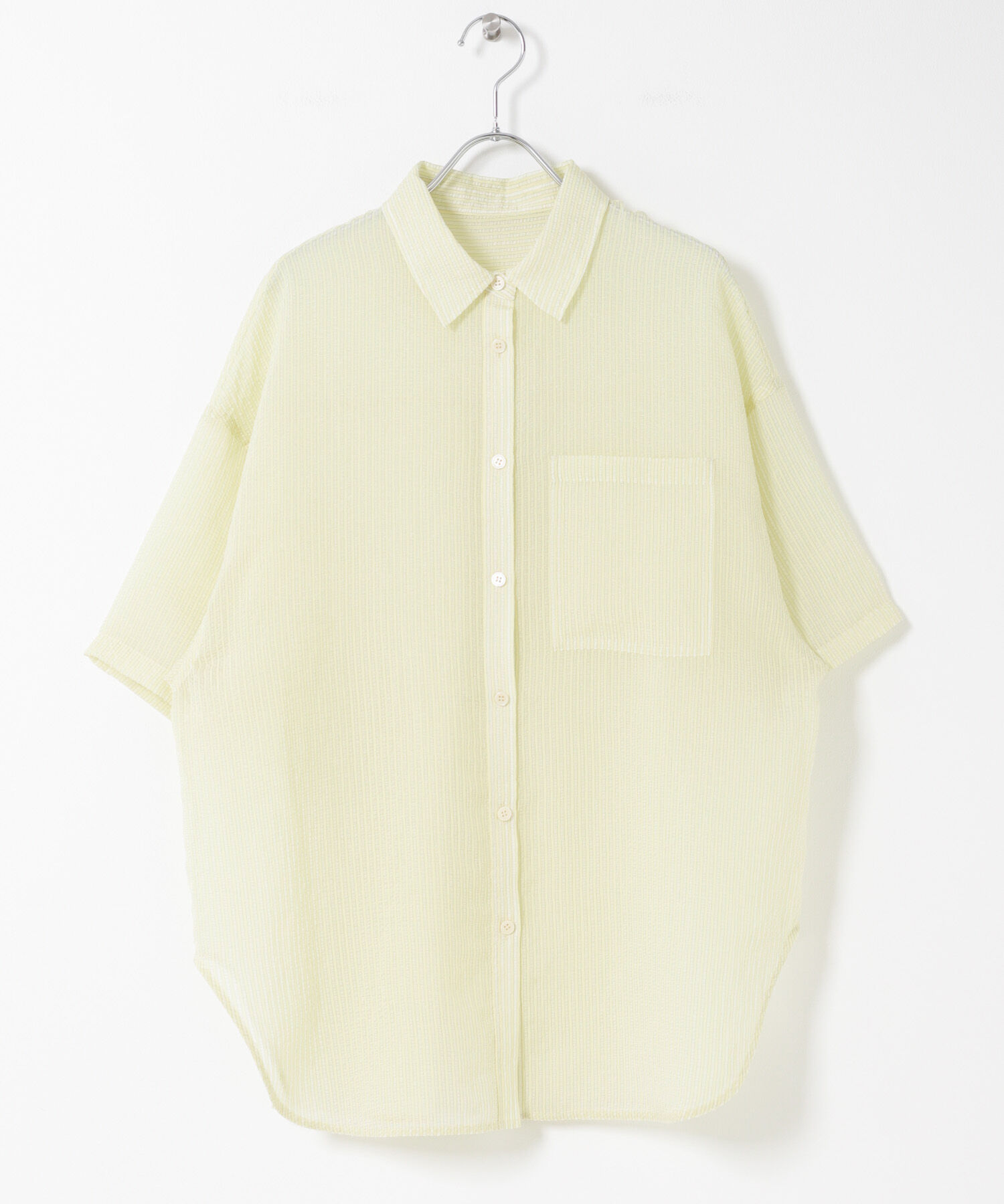  「シアーストライプBIGシャツ」|シャツ・ブラウス|