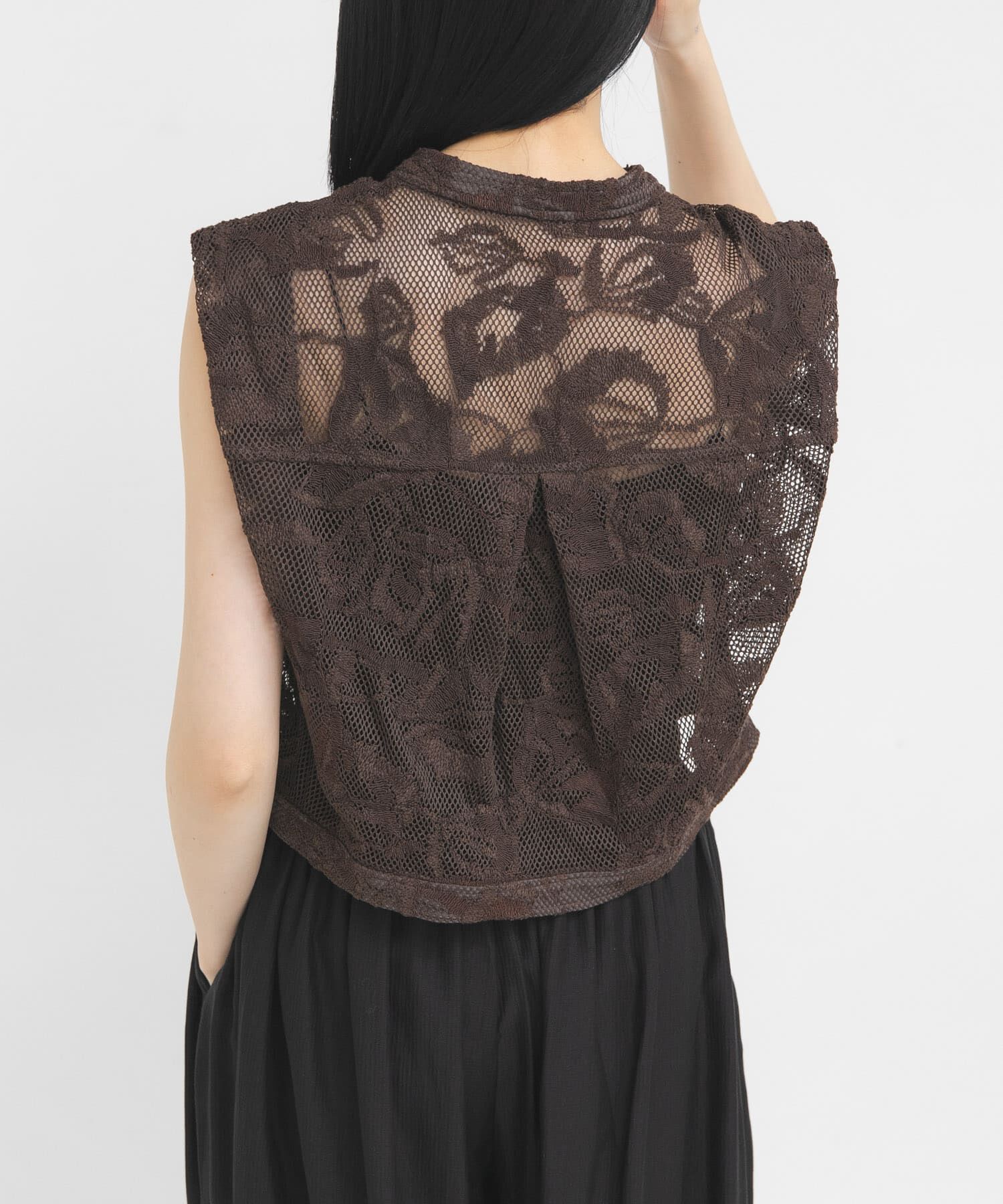  「バテンレースコンパクトシャツ」|シャツ・ブラウス|