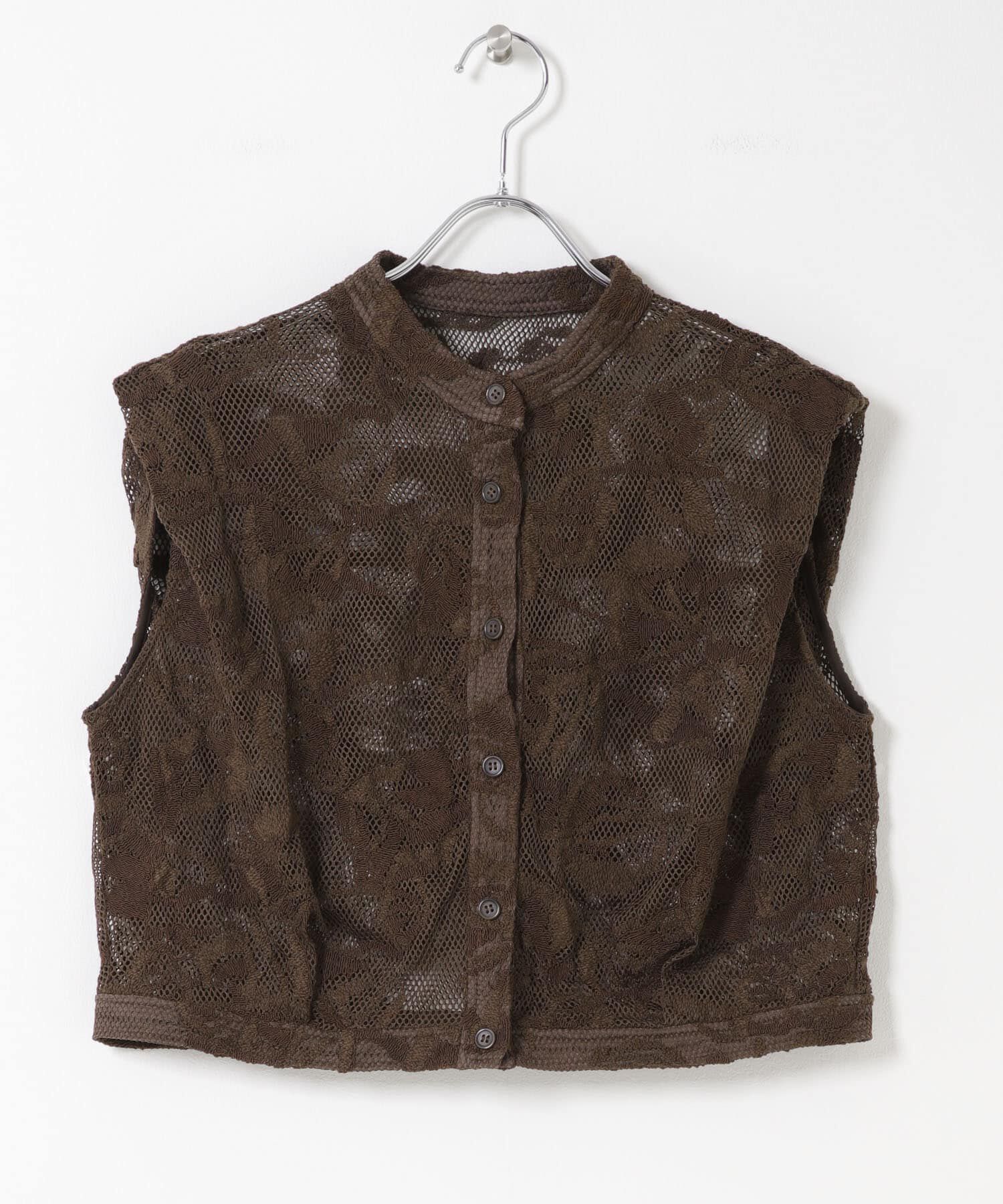  「バテンレースコンパクトシャツ」|シャツ・ブラウス|