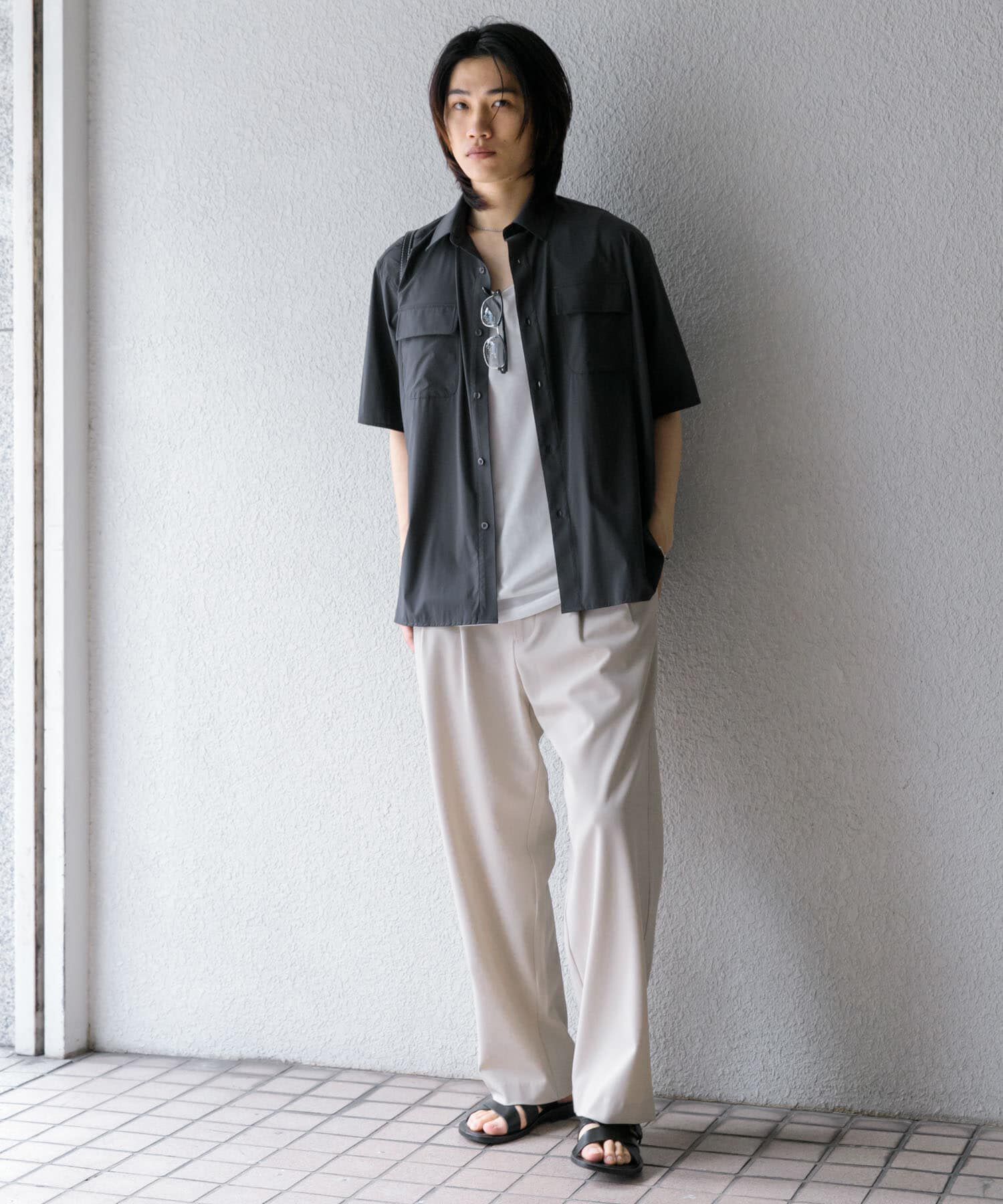 SENSE OF PLACE by URBAN RESEARCH「『UR TECH MoLight』 Wポケットシャツ(5分袖)」|シャツ・ブラウス|