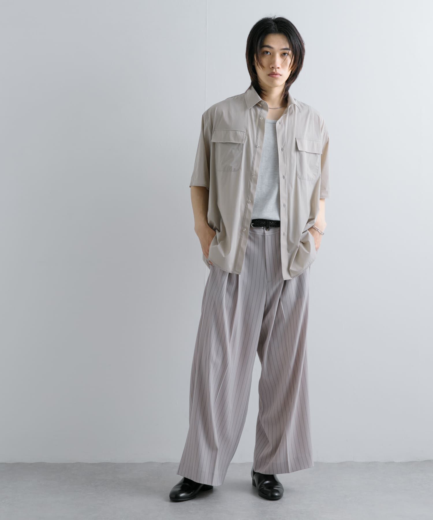 SENSE OF PLACE by URBAN RESEARCH「『UR TECH MoLight』 Wポケットシャツ(5分袖)」|シャツ・ブラウス|