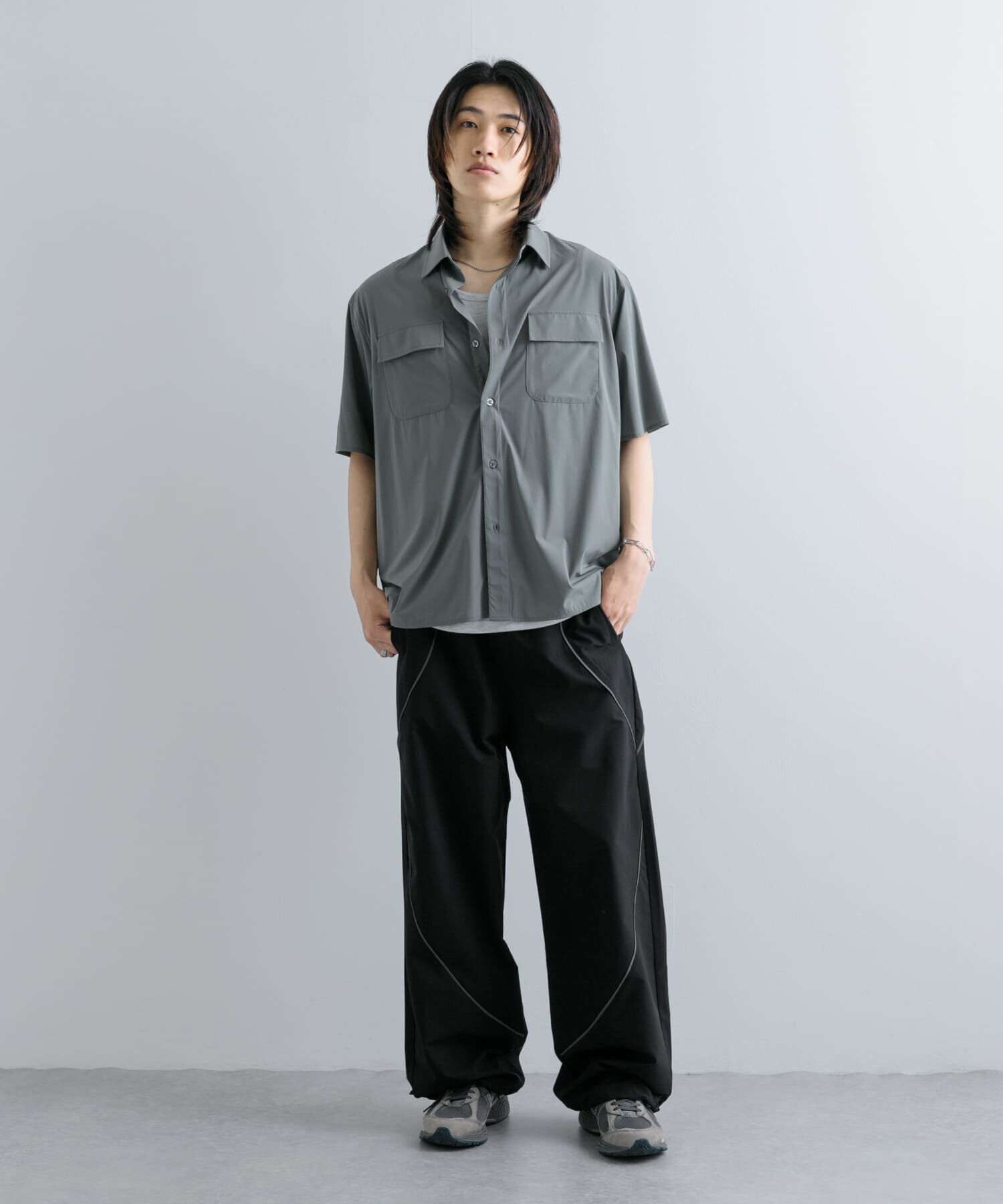 SENSE OF PLACE by URBAN RESEARCH「『UR TECH MoLight』 Wポケットシャツ(5分袖)」|シャツ・ブラウス|