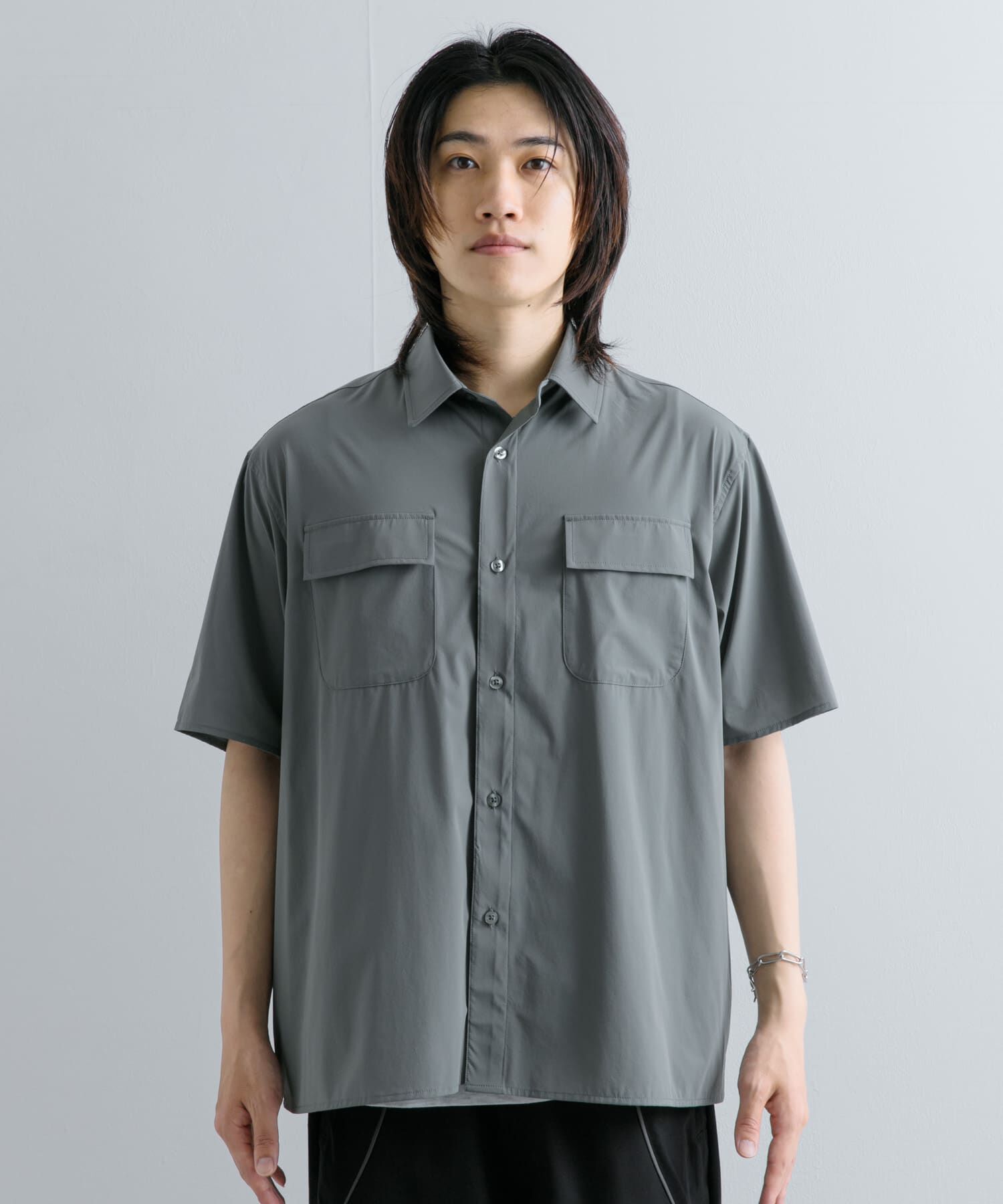 SENSE OF PLACE by URBAN RESEARCH「『UR TECH MoLight』 Wポケットシャツ(5分袖)」|シャツ・ブラウス|