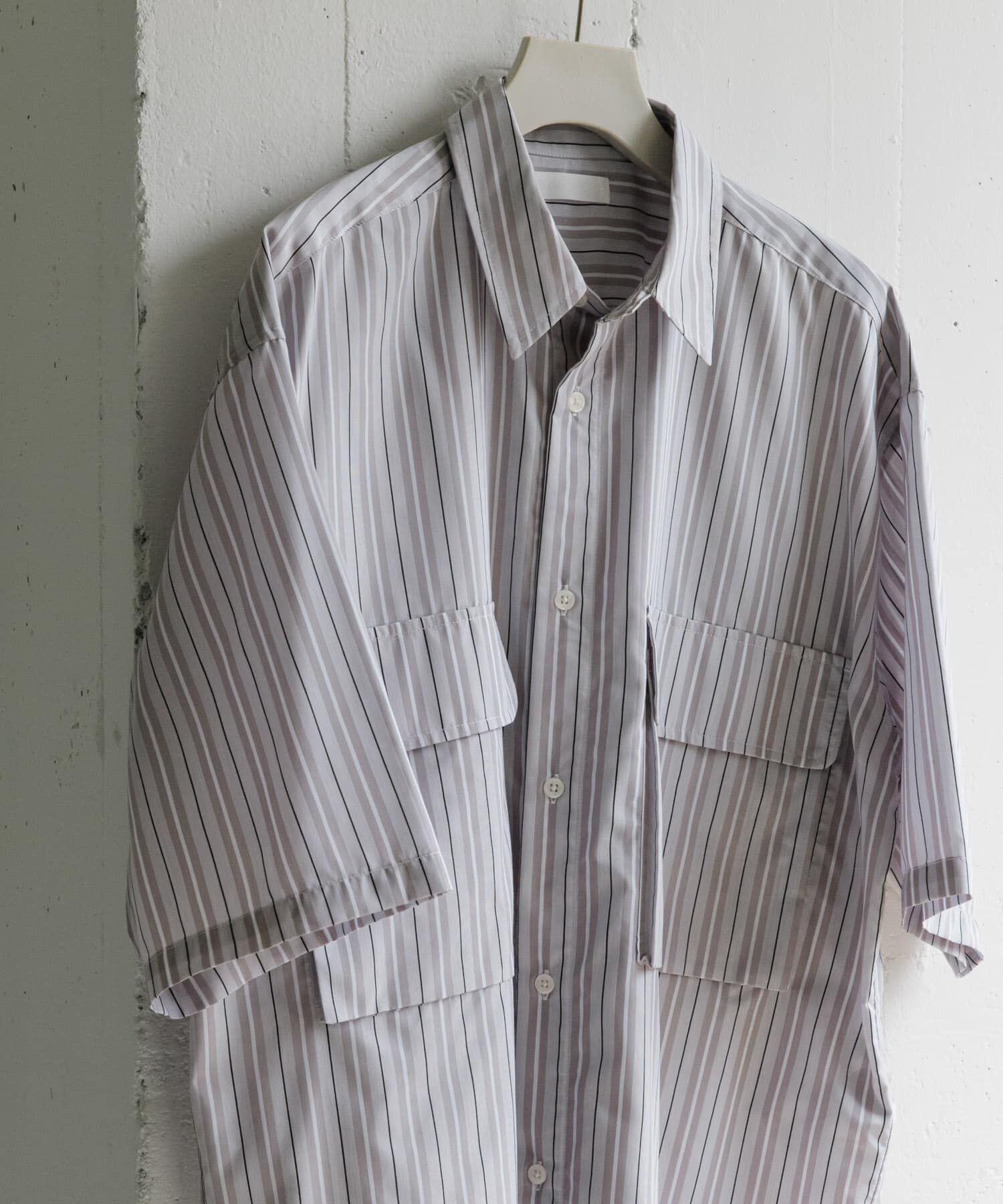 SENSE OF PLACE by URBAN RESEARCH「ストライプCPOルーズシャツ(5分袖)」|シャツ・ブラウス|