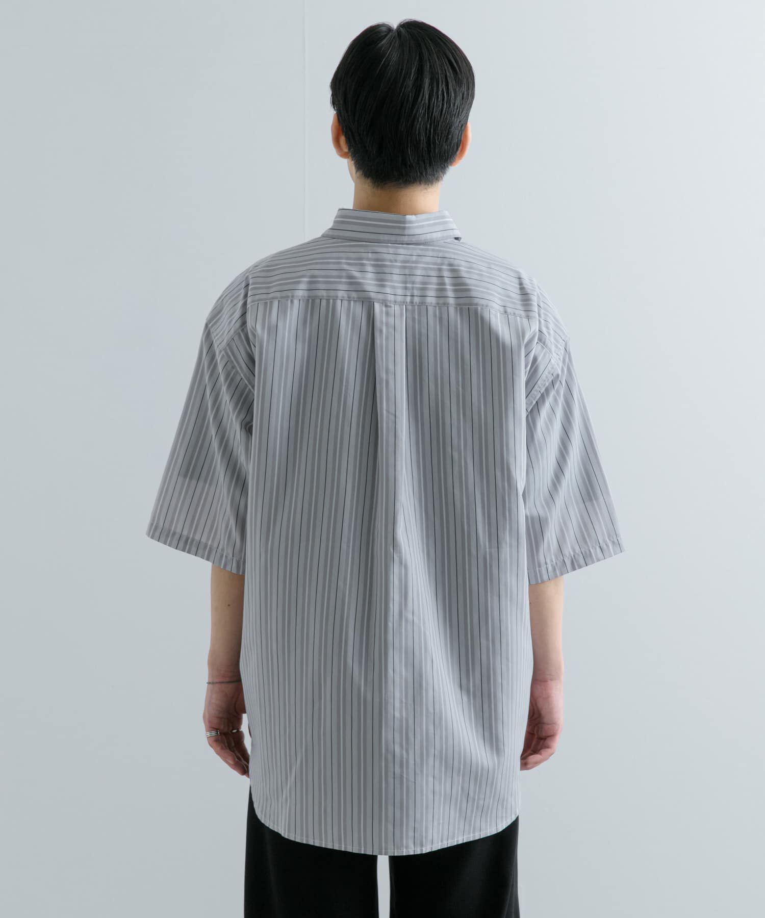 SENSE OF PLACE by URBAN RESEARCH「ストライプCPOルーズシャツ(5分袖)」|シャツ・ブラウス|