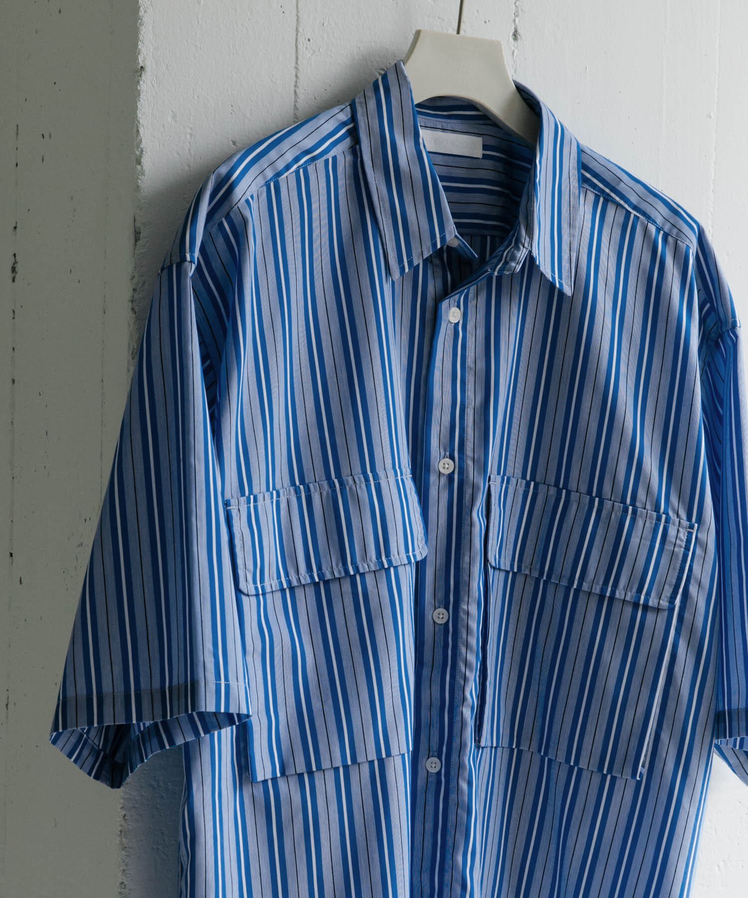 SENSE OF PLACE by URBAN RESEARCH「ストライプCPOルーズシャツ(5分袖)」|シャツ・ブラウス|