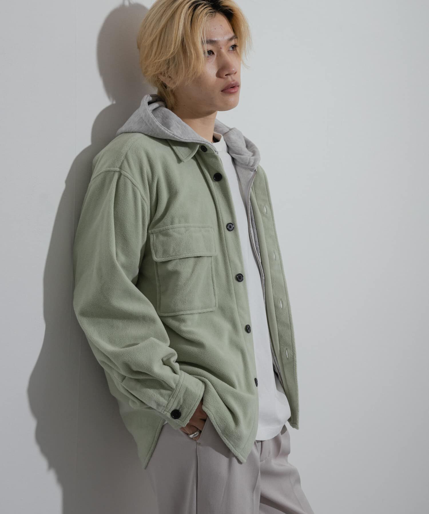 SENSE OF PLACE by URBAN RESEARCH「フリースフラップルーズシャツ」|シャツ・ブラウス|